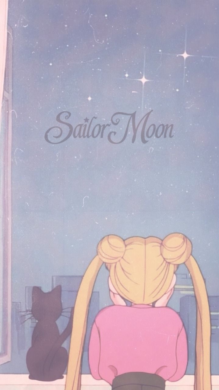 Sailor Moon guarda finestra notte, 719x1280 Full HD Verticale, Smartphone