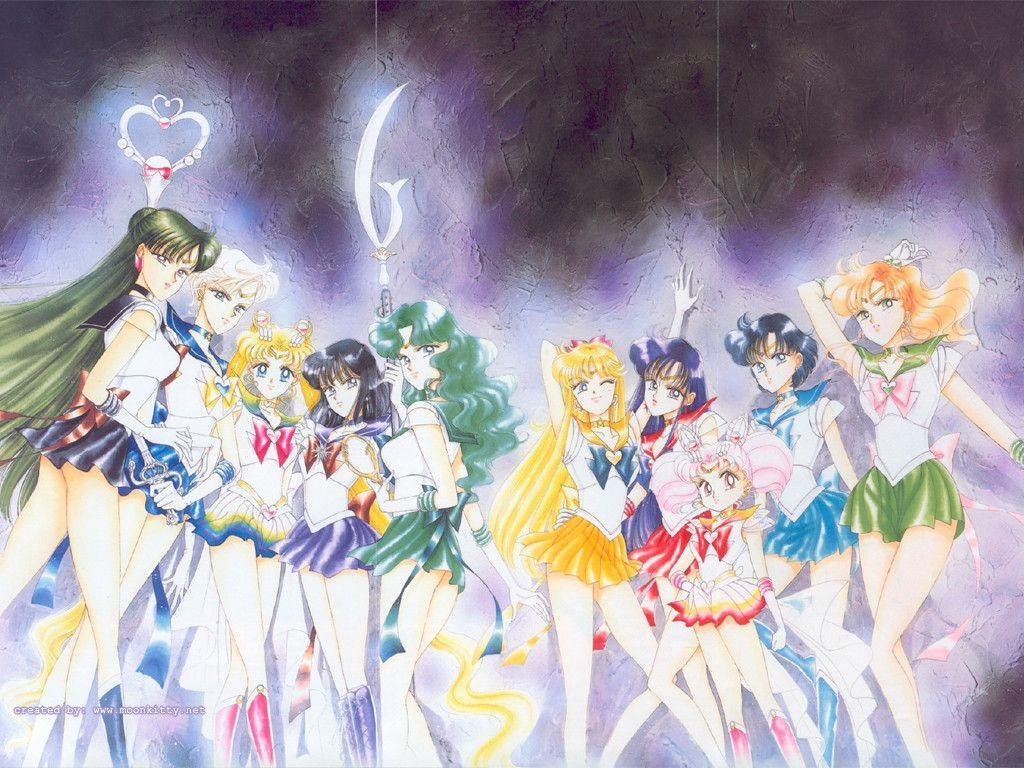 Sailor Moon gruppo guerriere, 1024x768 HD, Laptop