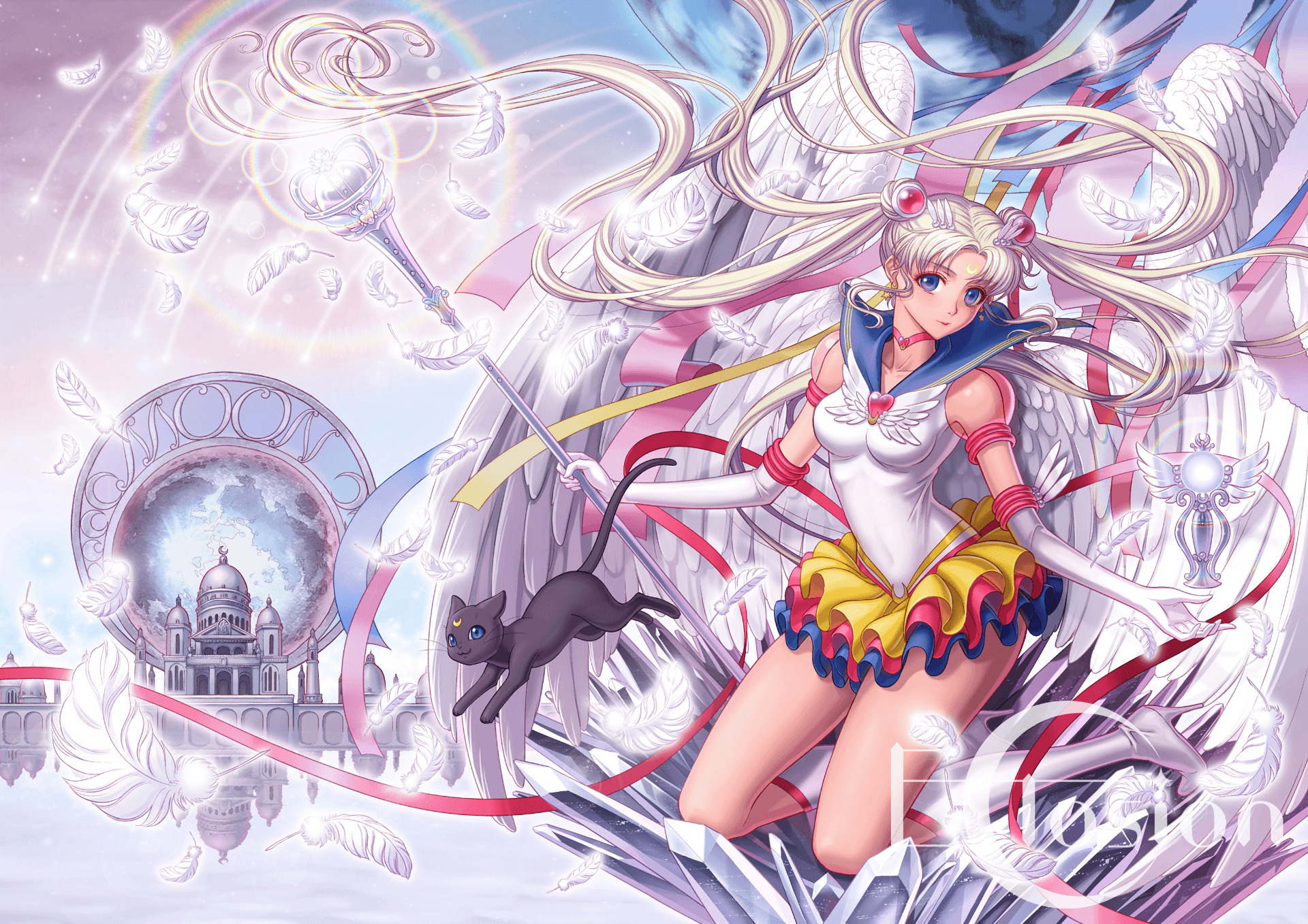 Sailor Moon con bacchetta magica, 1920x1357 Full HD+ WUXGA, PC