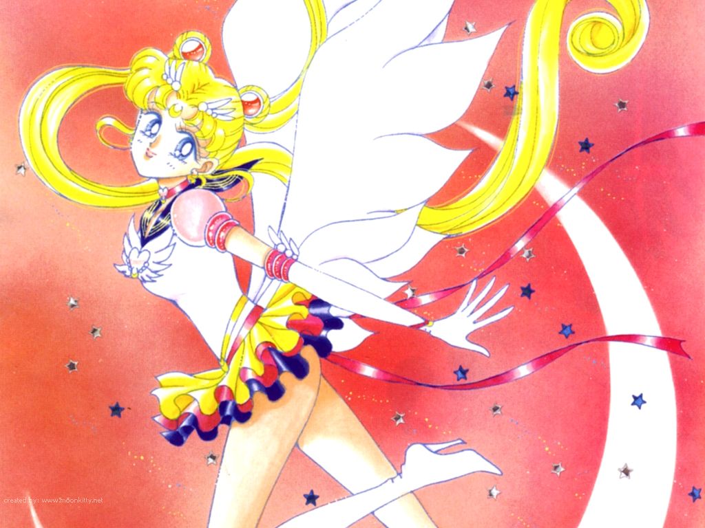 Sailor Moon con luna crescente, 1024x768 HD, Desktop
