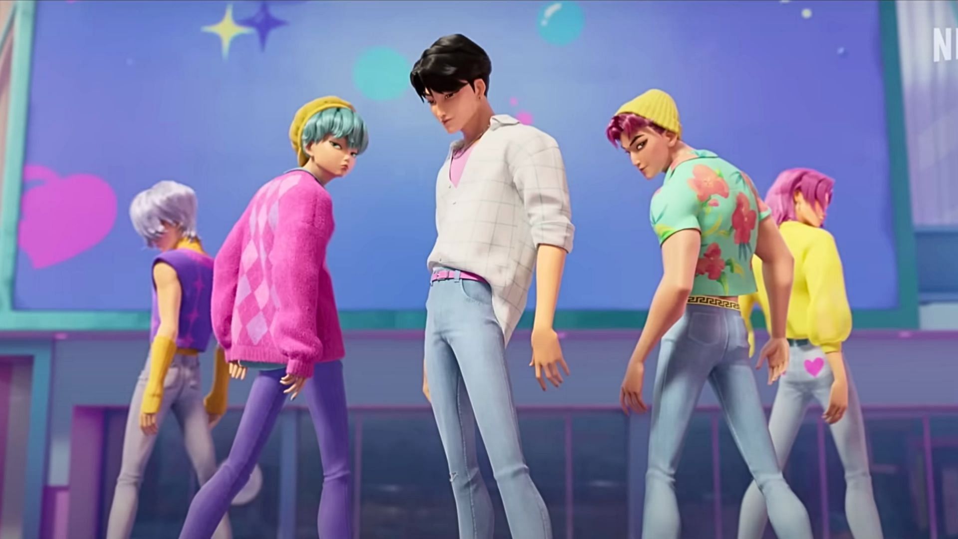 Saja Boys gruppo ballo animato, 1920x1080 Full HD, PC