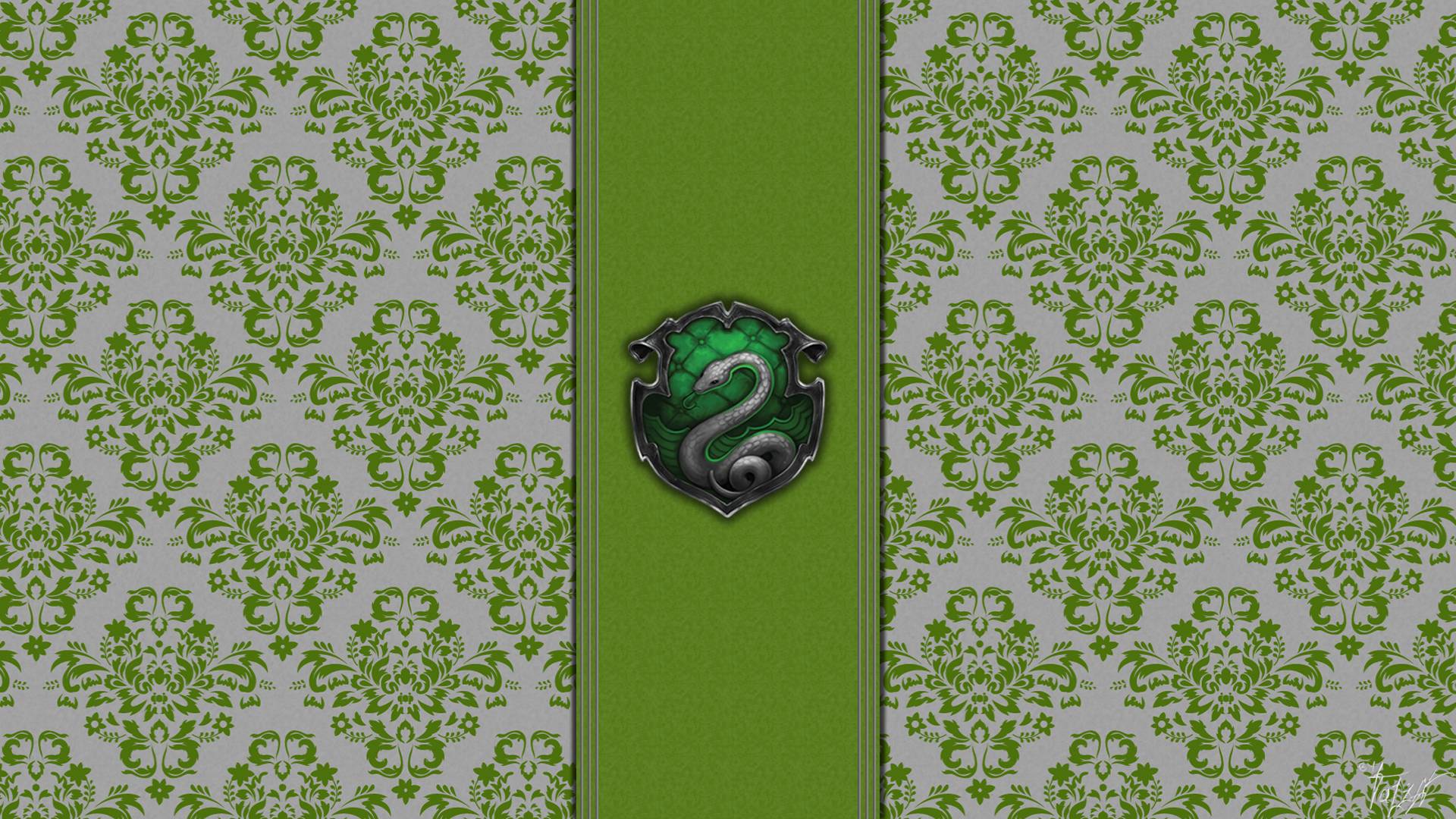 Stemma Serpeverde Hogwarts verde, scuola di magia, 1920x1080 Full HD, Laptop