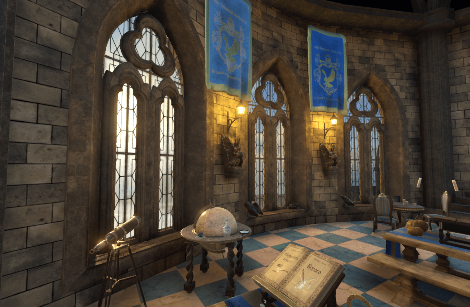 Sala Comune Corvonero Hogwarts, 1920x1080 Full HD 1080p, PC Desktop