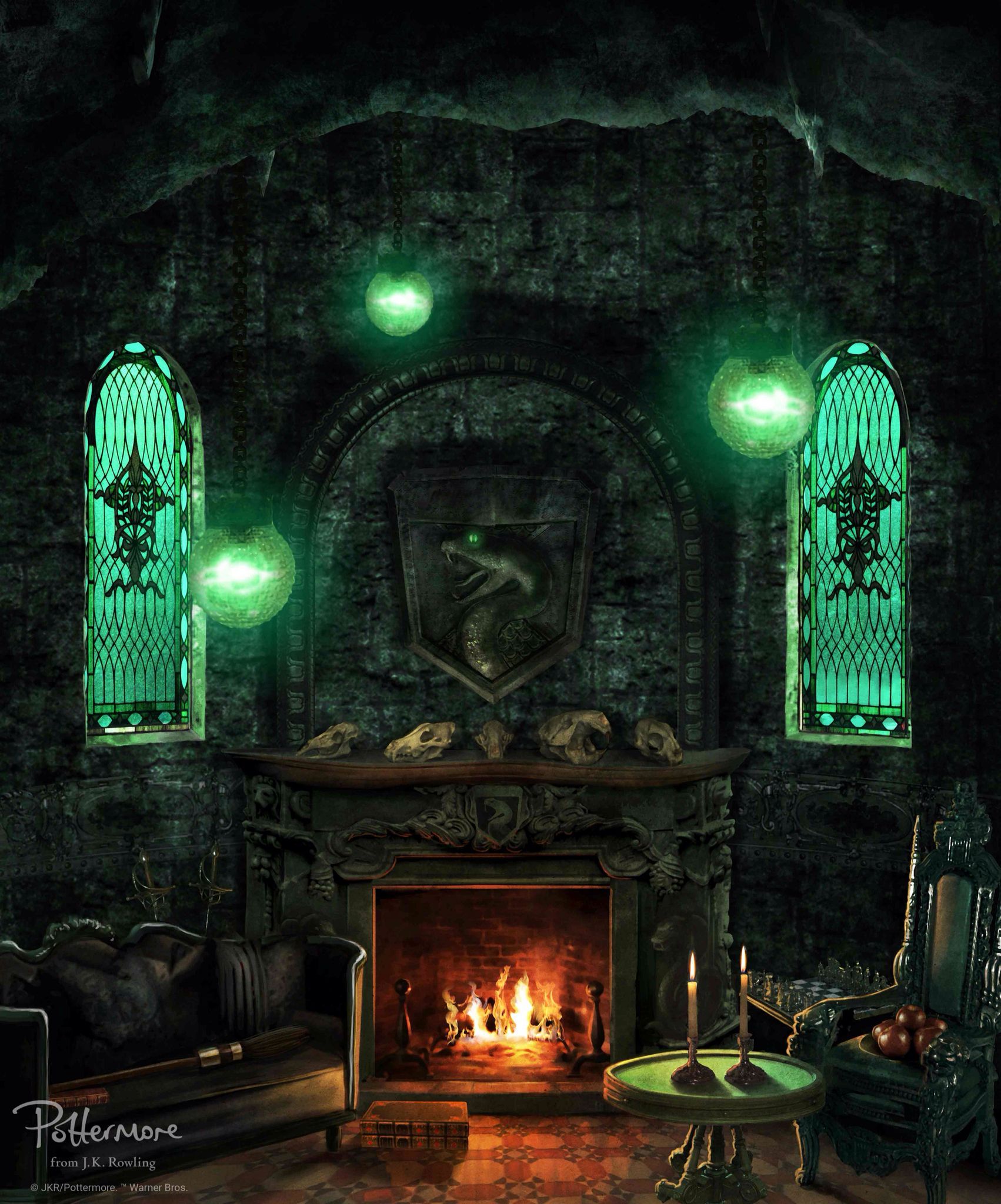 Sala comune Serpeverde Harry Potter, 1702x2048 Verticale, Android