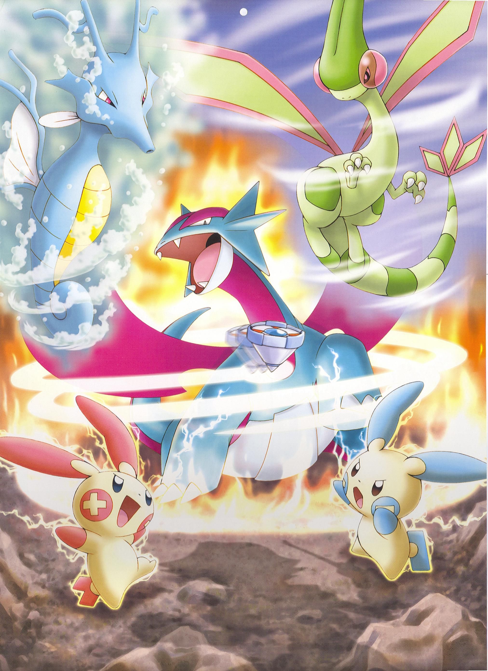 Salamence, Flygon, Plusle e Minun, 2024x2786 Full HD Verticale, iPhone