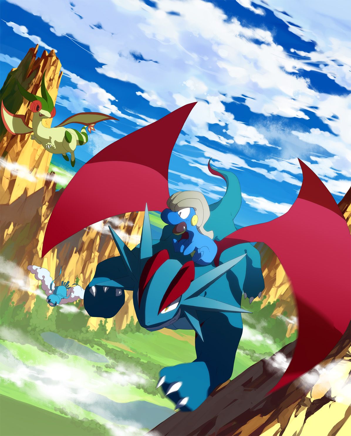 Salamence draghi Pokémon volanti, 1196x1486 Verticale, Mobile
