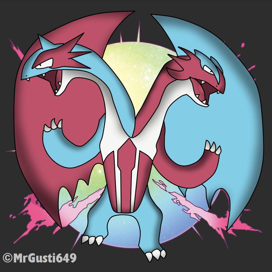 Salamence Pokémon fanart, 894x894 HD, Laptop