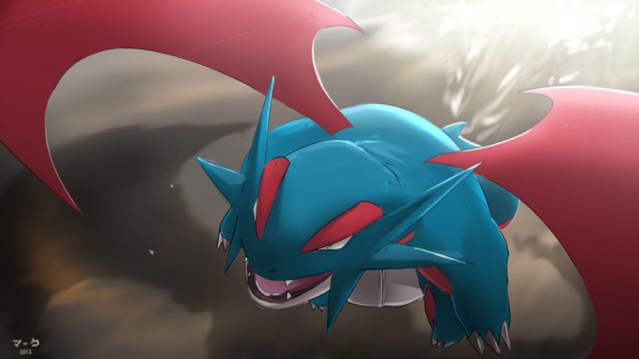 Mega Salamence Pokemon drago, 1379x1088 HD, ROG Asus Laptop