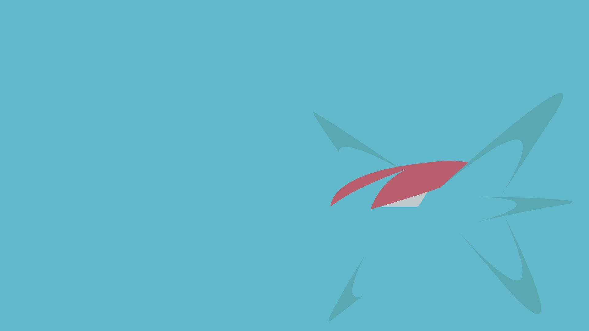 Bagon minimalista sfondo azzurro, 1920x1080 Full HD 1080p, PC Desktop