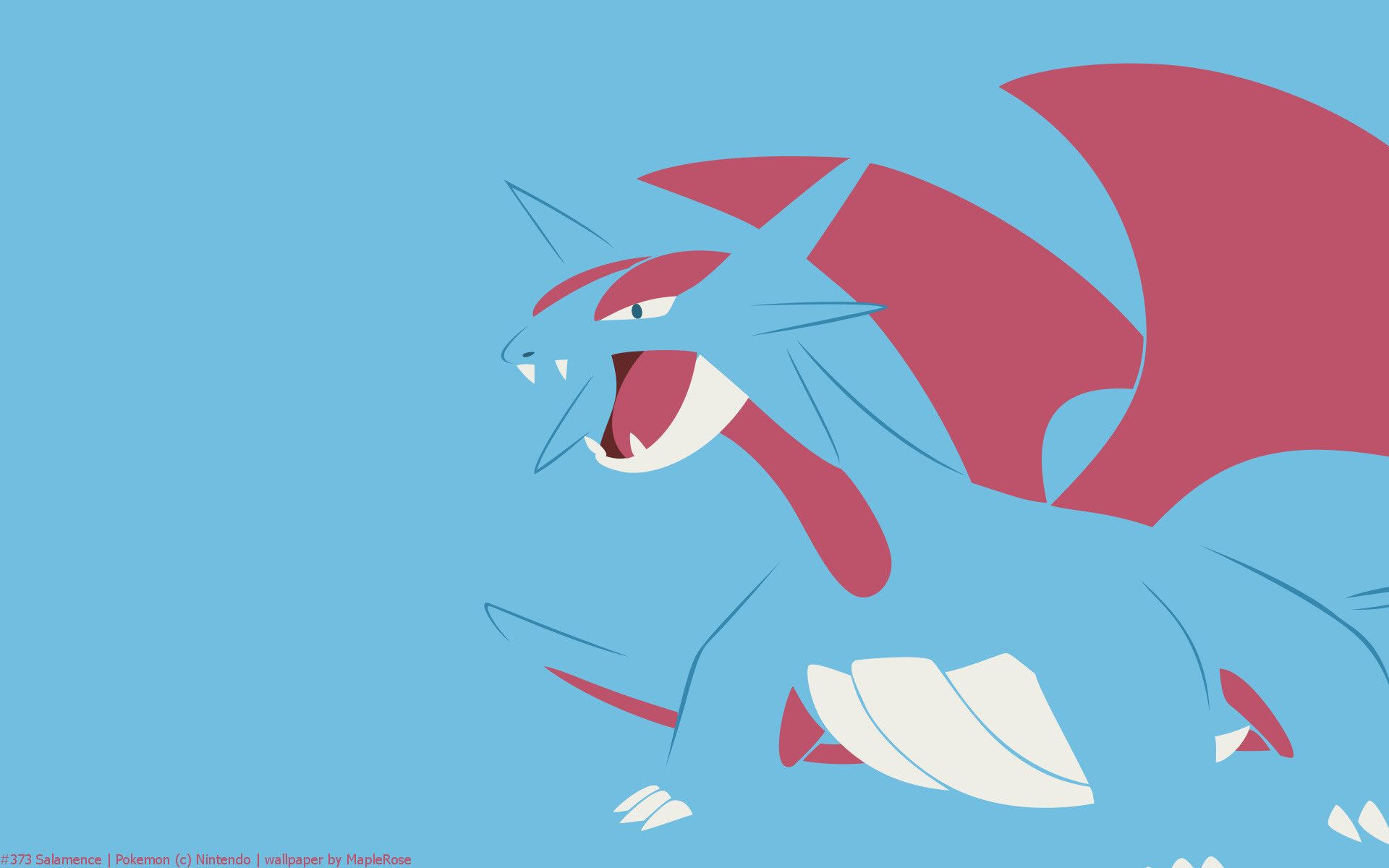 Salamence contorno luminoso, 1920x1080 Full HD, PC