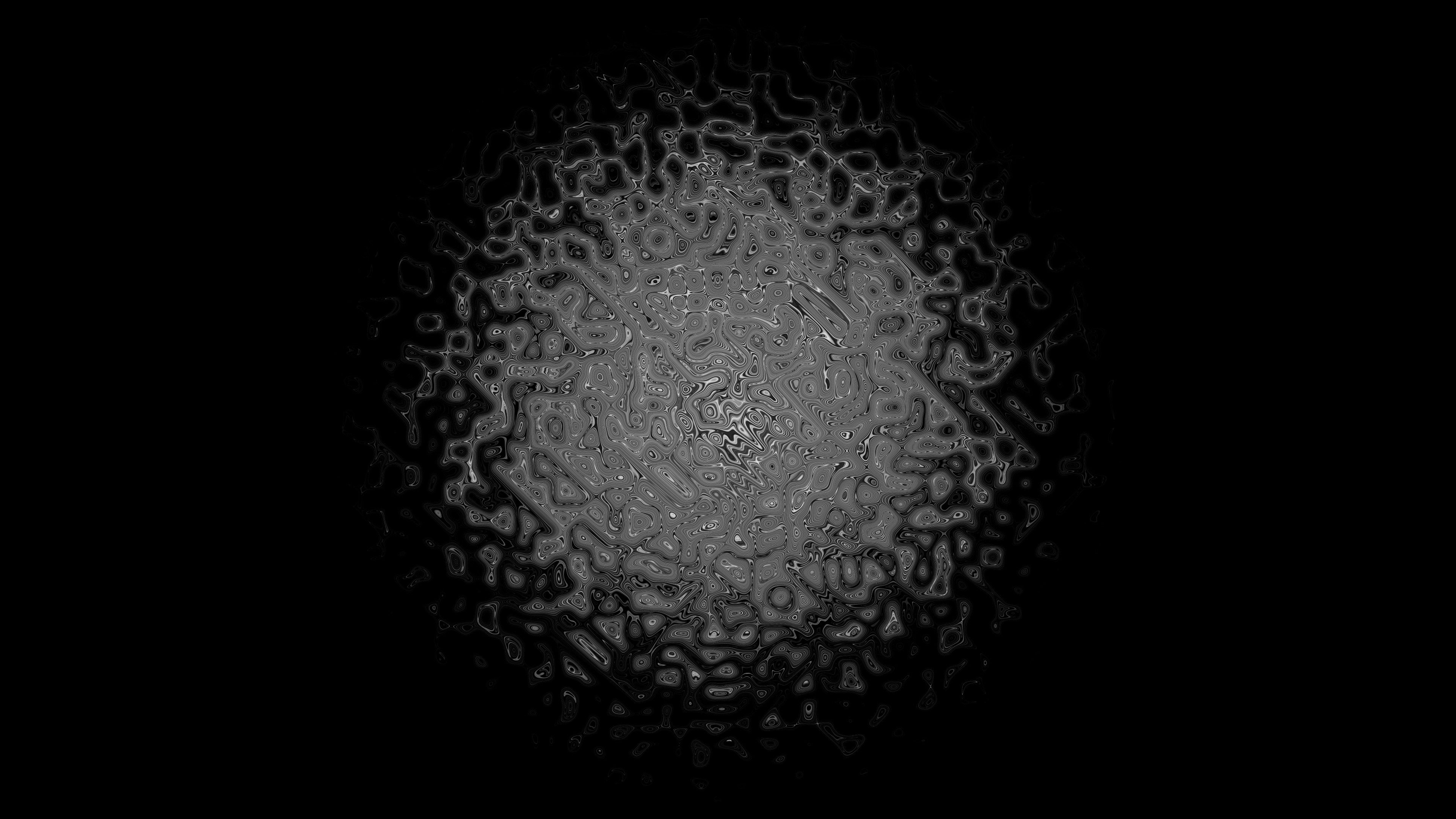 Texture astratta grigia sfera nero, 3840x2160 4K, Desktop 4K