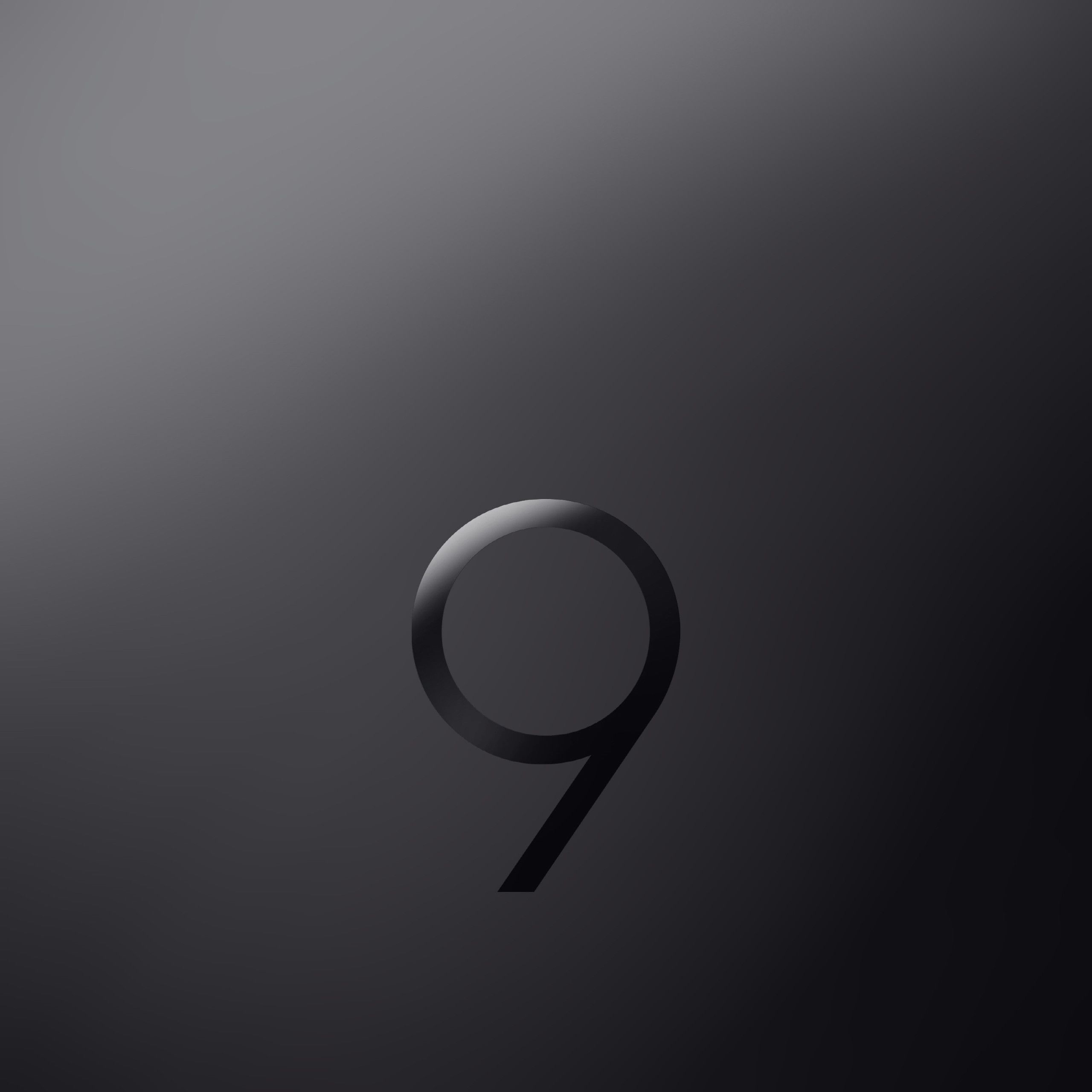 Numero 9 nero sfumato, 2560x2560 2K+, Desktop