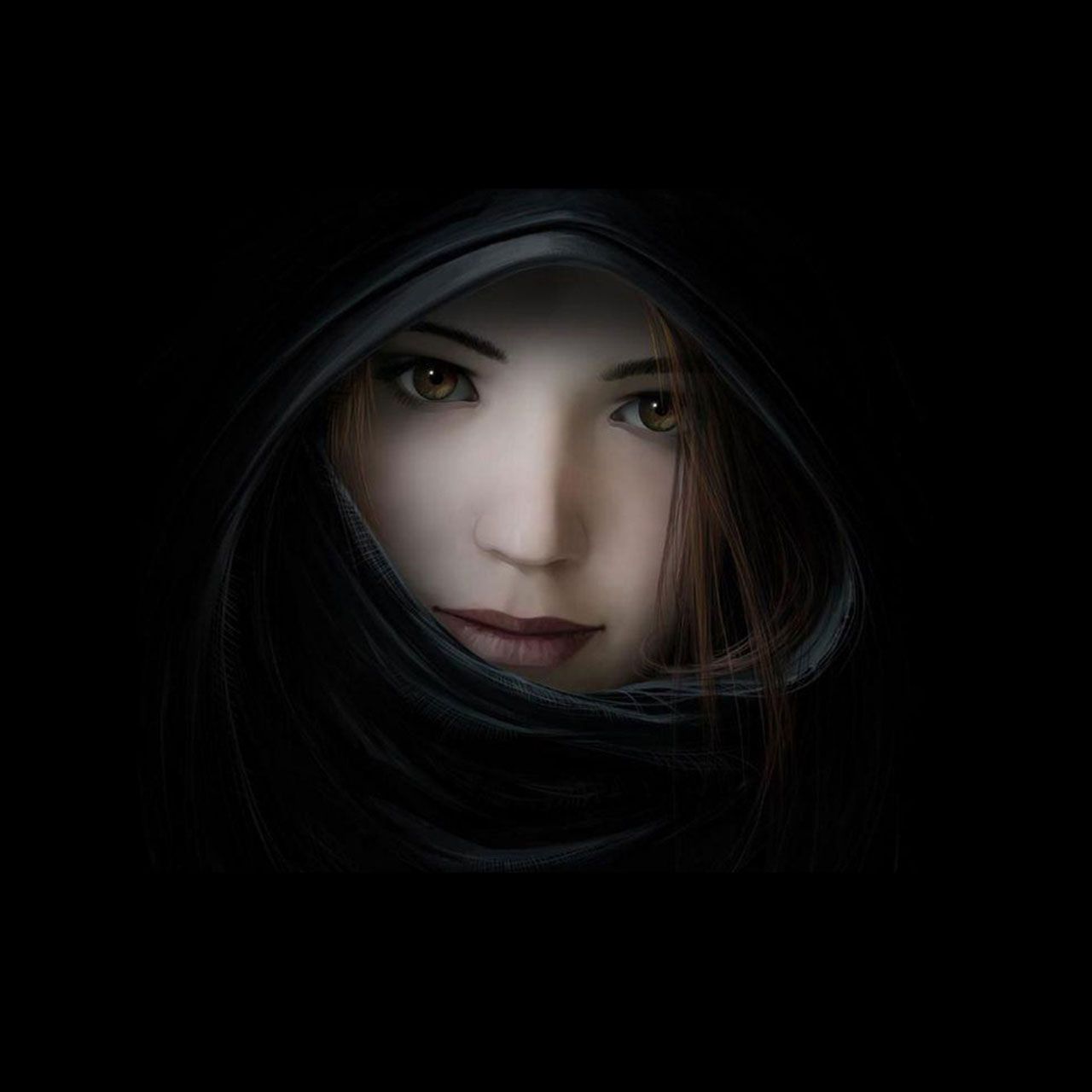 Violino nero su sfondo scuro, 1280x1280 HD, Desktop
