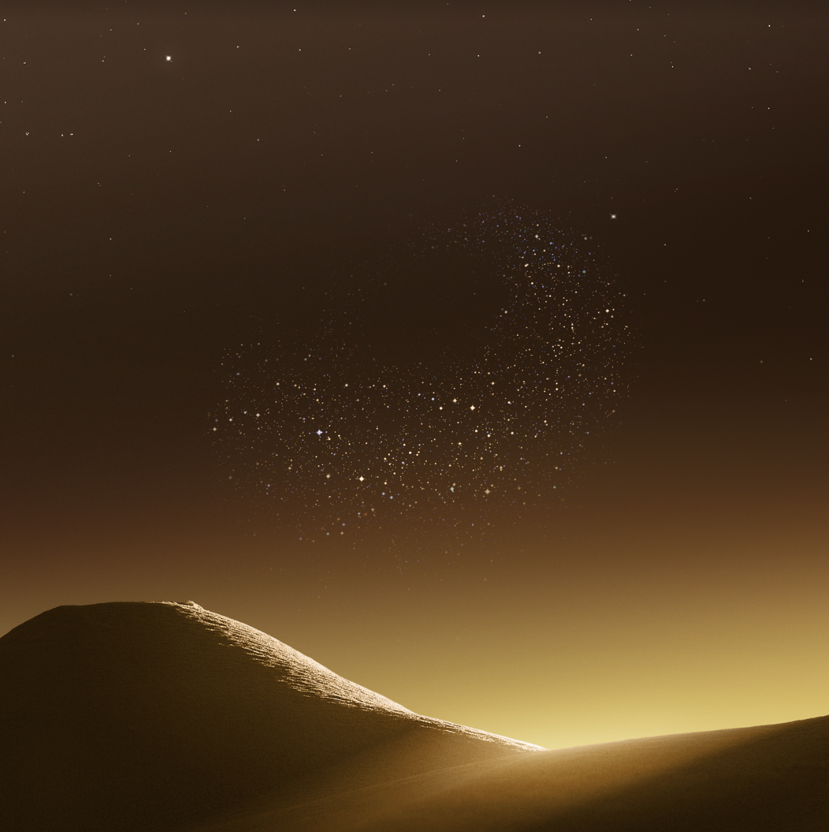 Duna dorata con stelle, 1202x1206 Full HD Verticale, Galaxy S
