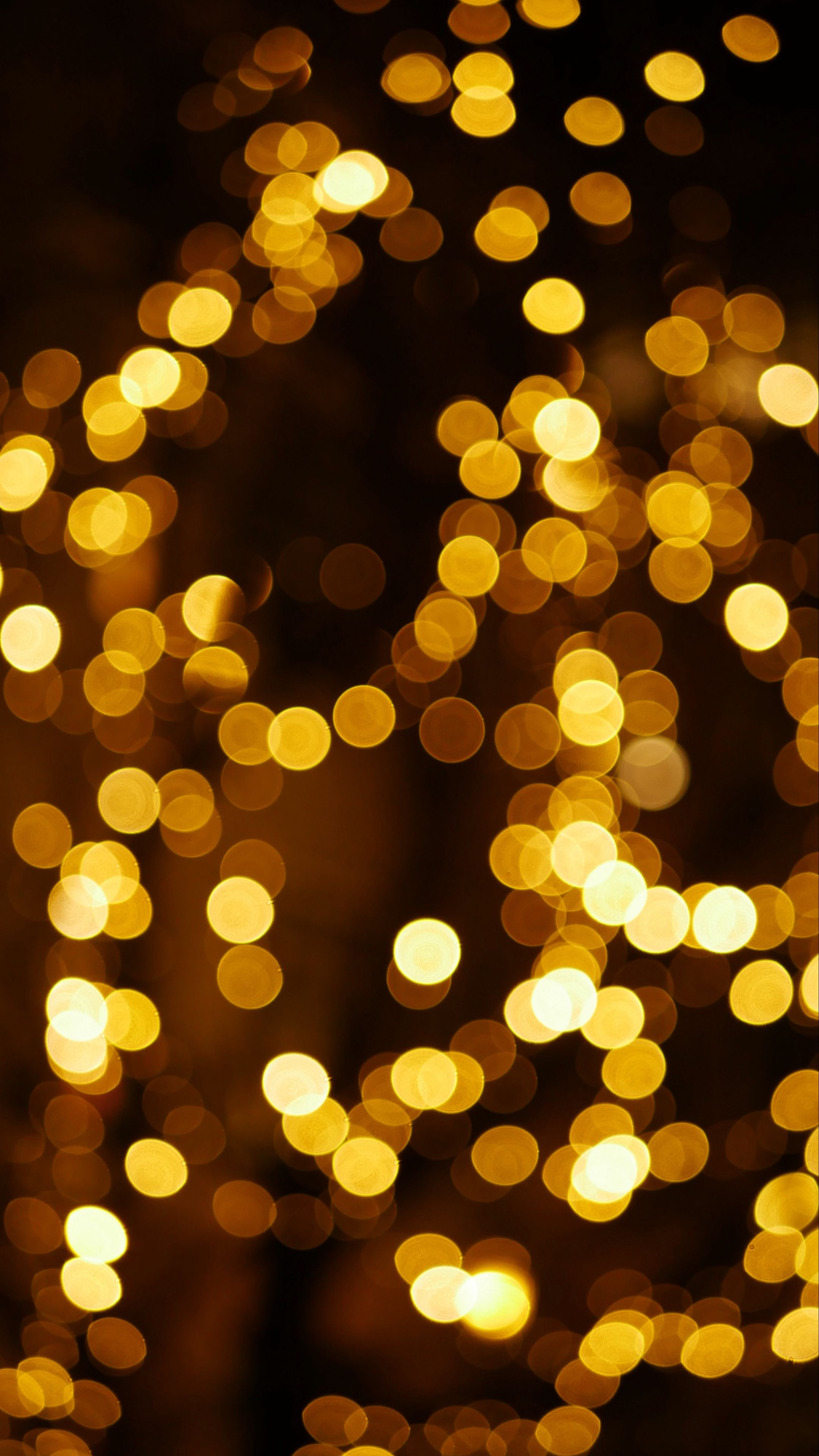 Luci bokeh dorate sfocate, 2160x3840 Verticale, Samsung Galaxy