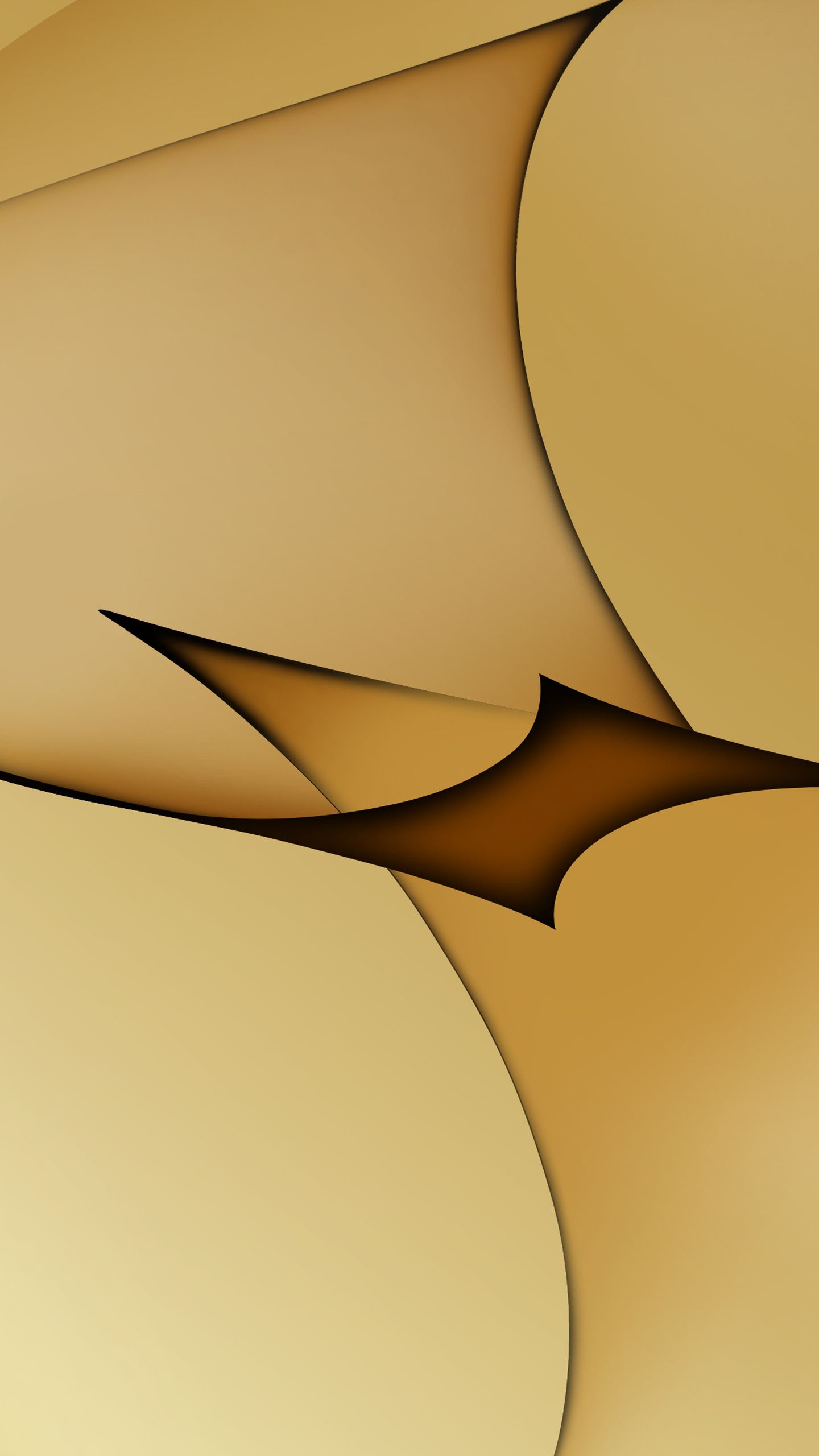 Curve astratte dorate, 1440x2560 Verticale, Samsung Galaxy