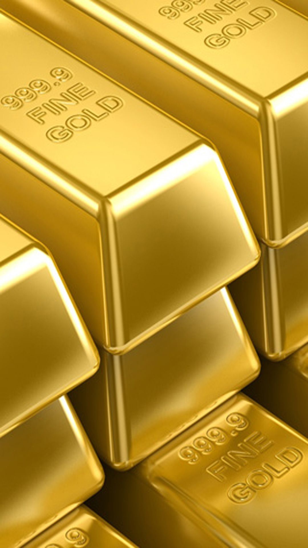 Lingotti d'oro impilati, 1080x1920 Full HD Verticale, Galaxy A