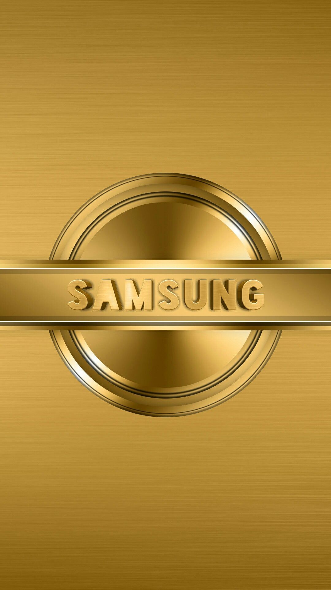Logo Samsung dorato metallico, 1080x1920 Verticale, Galaxy Ultra