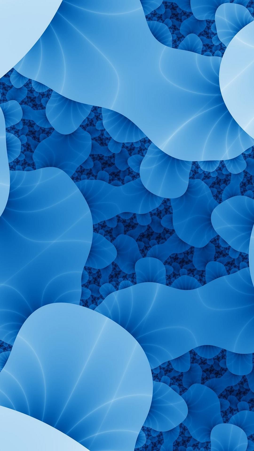 Forme astratte blu ondulate, 1080x1920 Verticale, Galaxy Note