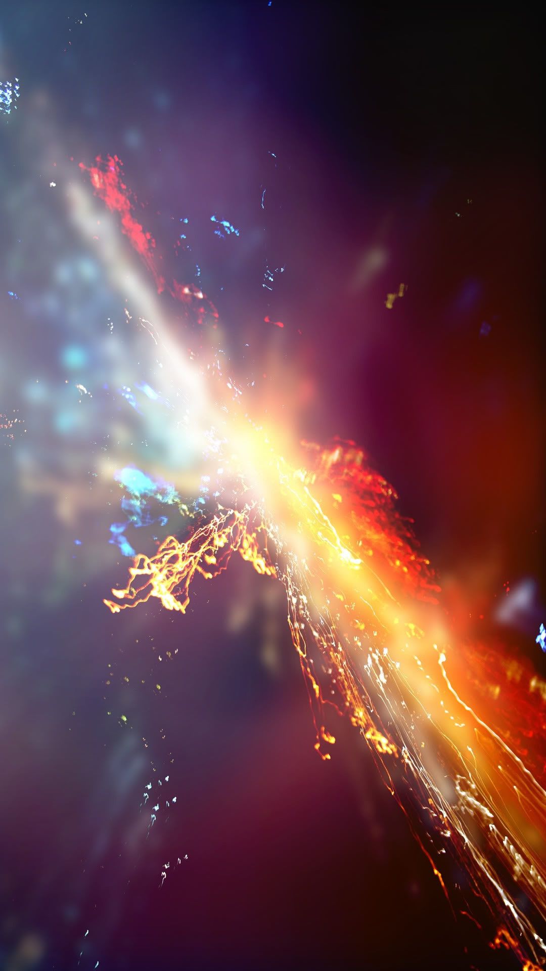Esplosione luce astratta colorata, 1080x1920 Full HD Verticale, Galaxy Z