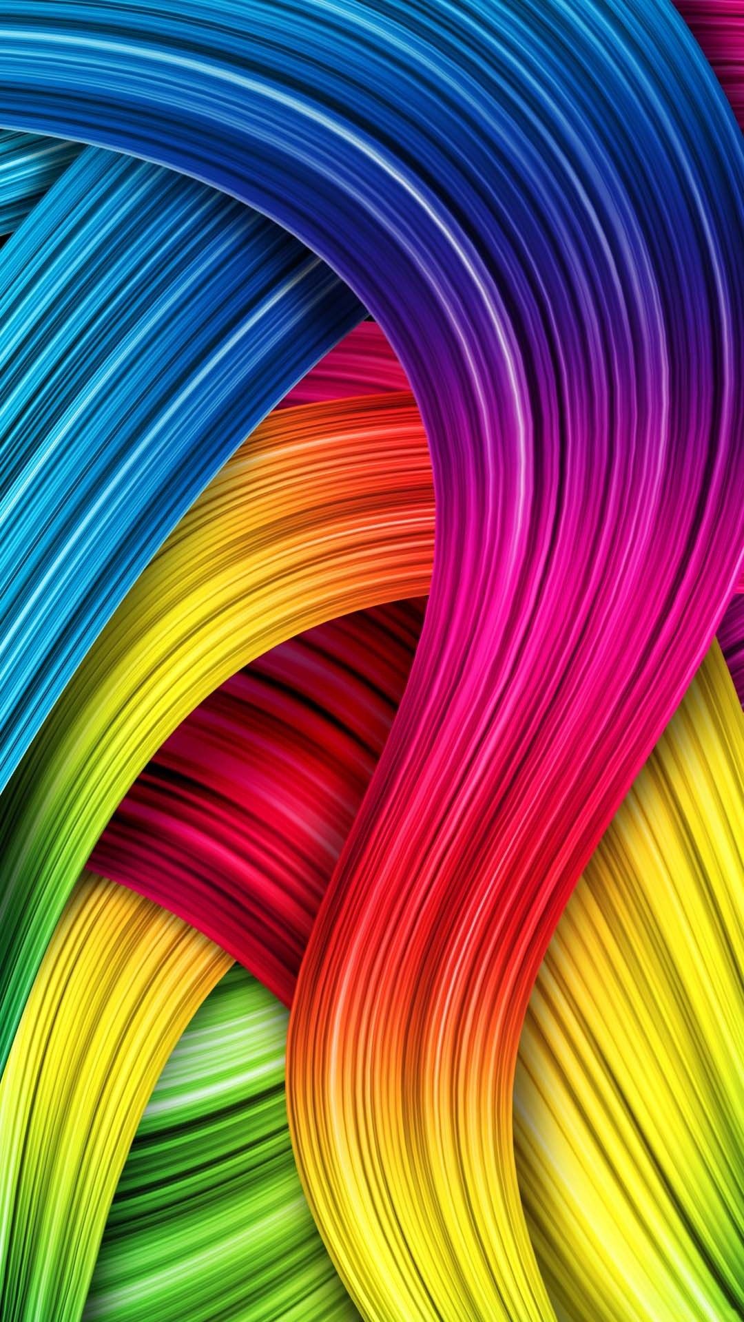 onde astratte multicolori 3D, 1080x1920 Full HD Verticale, Galaxy Z