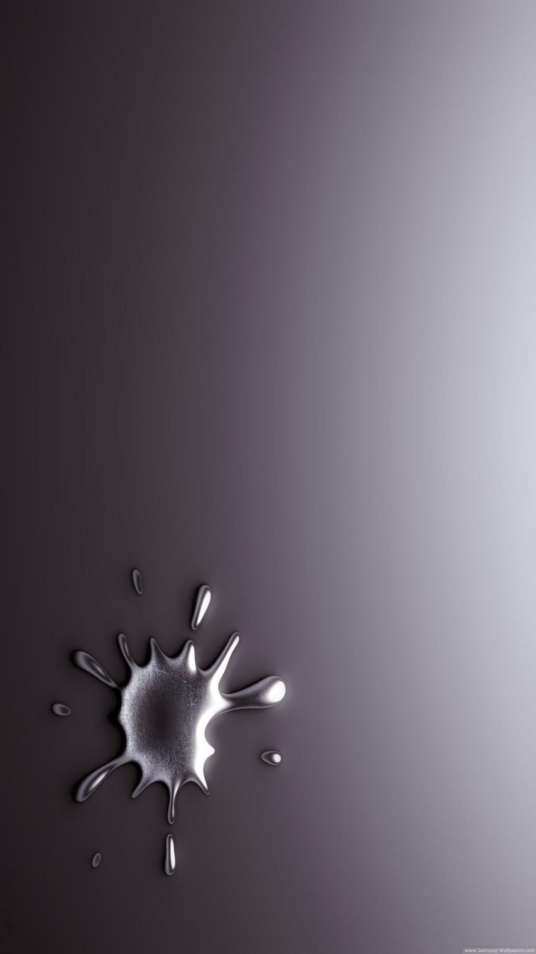 Splash liquido argento astratto, 1080x1920 Verticale, Galaxy Ultra
