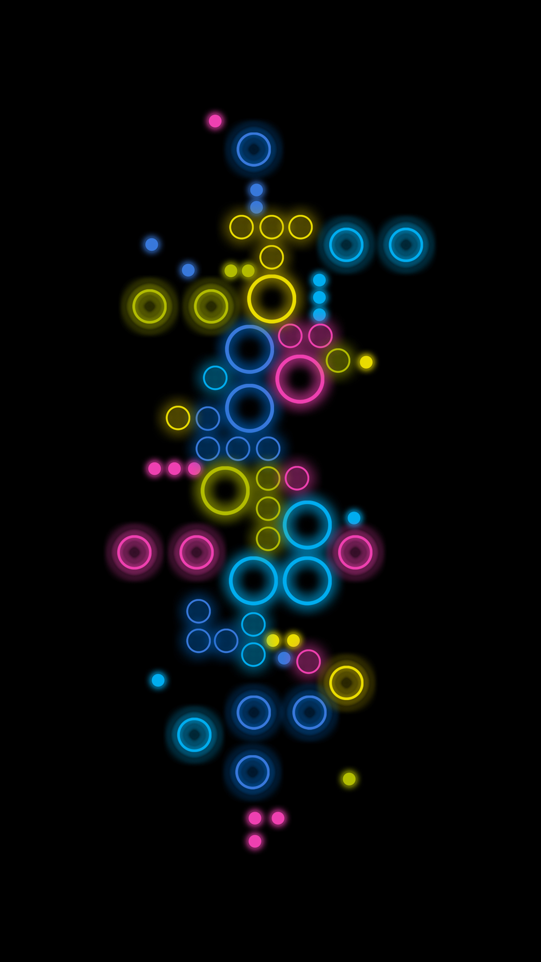 sfere 3D colorate a righe, 1080x1920 Verticale, Galaxy Note