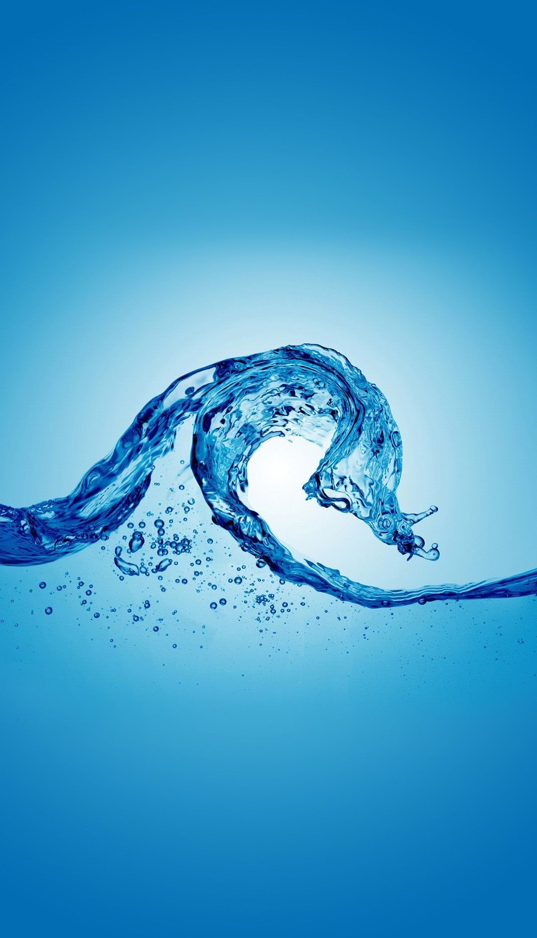 onda d'acqua blu 3D, 1080x1884 Full HD Verticale, Galaxy S