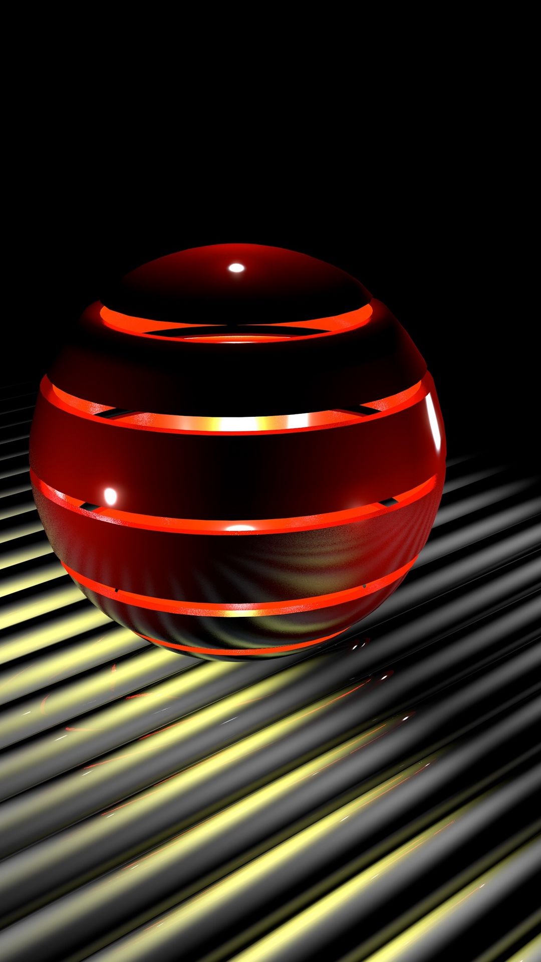 Terra 3D con luna e riflesso, 1080x1920 Full HD Verticale, Galaxy S