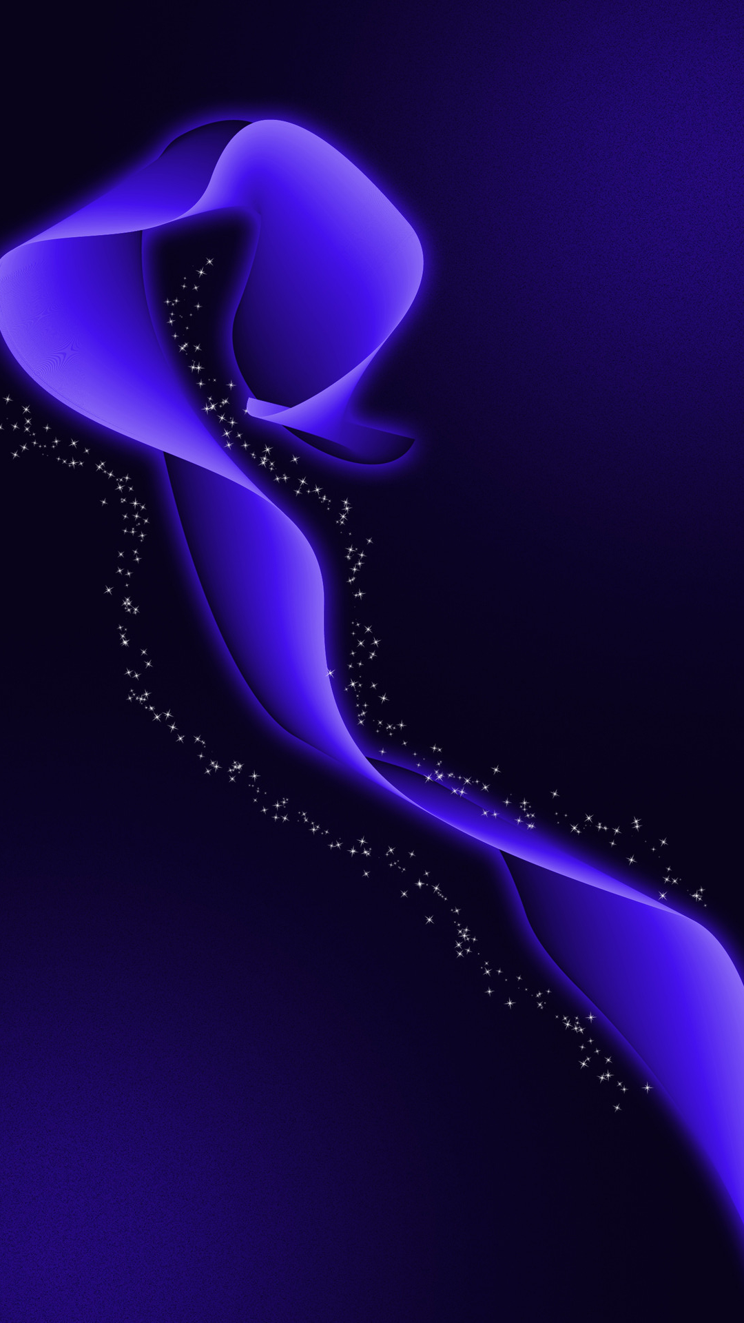 onda astratta viola 3D, 1080x1920 Verticale, Galaxy Ultra