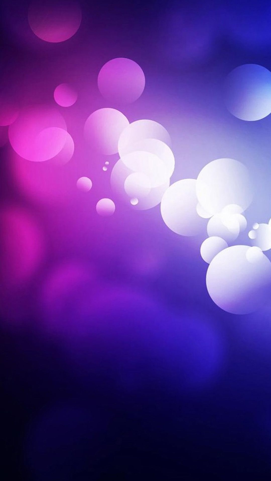 Bolle astratte viola blu, 1080x1920 Verticale, Samsung Galaxy