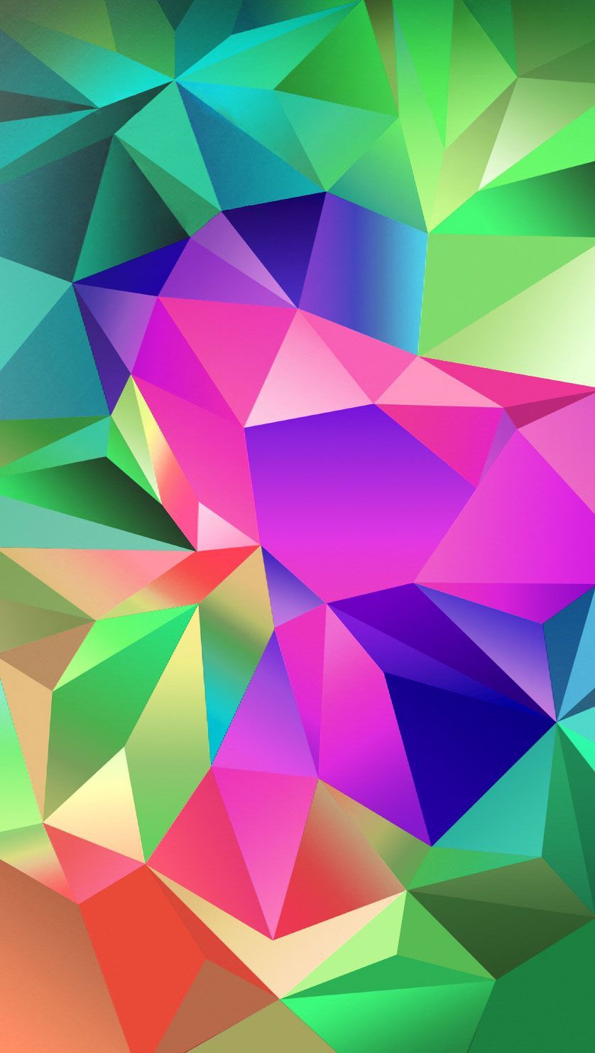 Sfondo geometrico poligonale colorato, 838x1482 Full HD Verticale, Galaxy Z