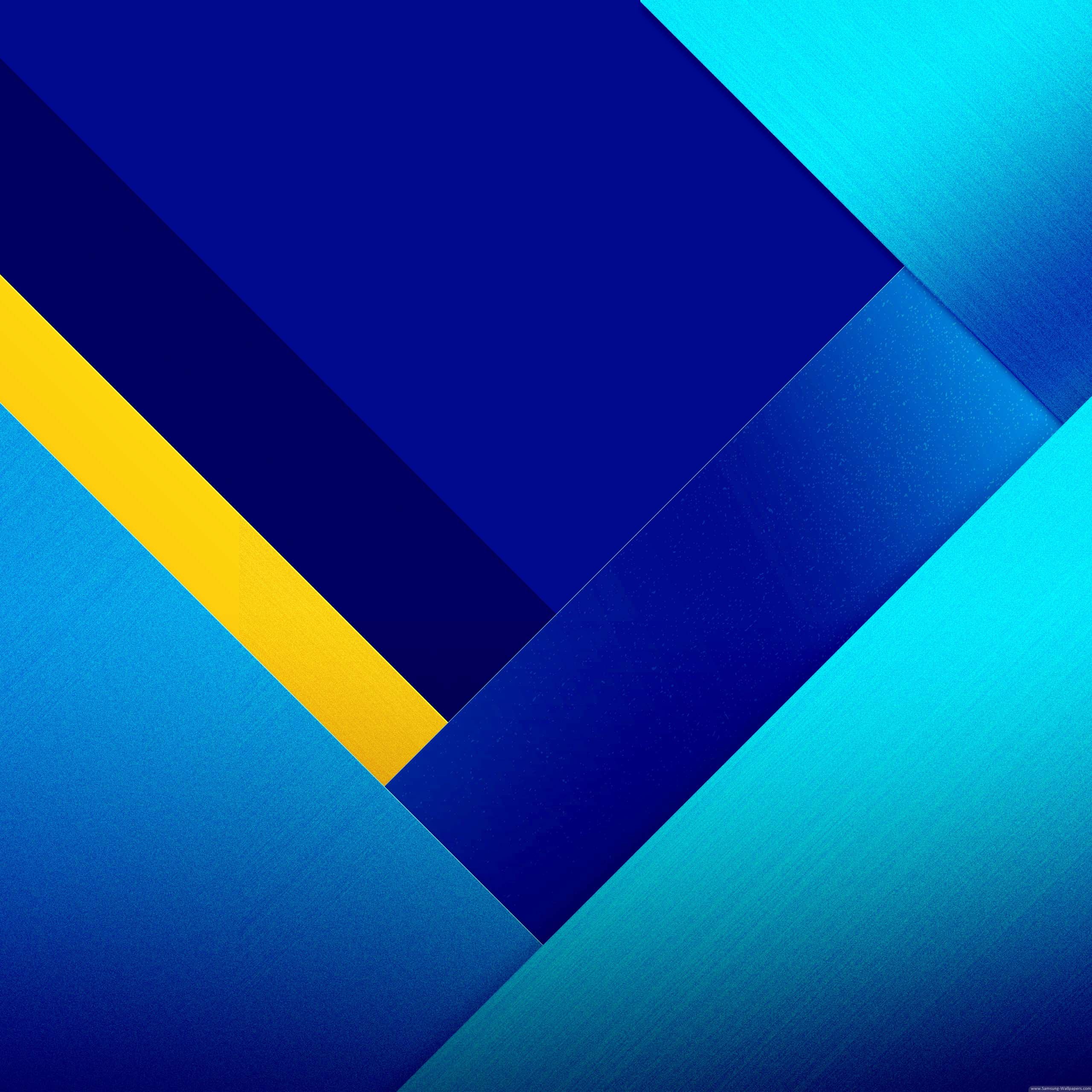 Forme geometriche blu e giallo, 2560x2560 2K+, Desktop