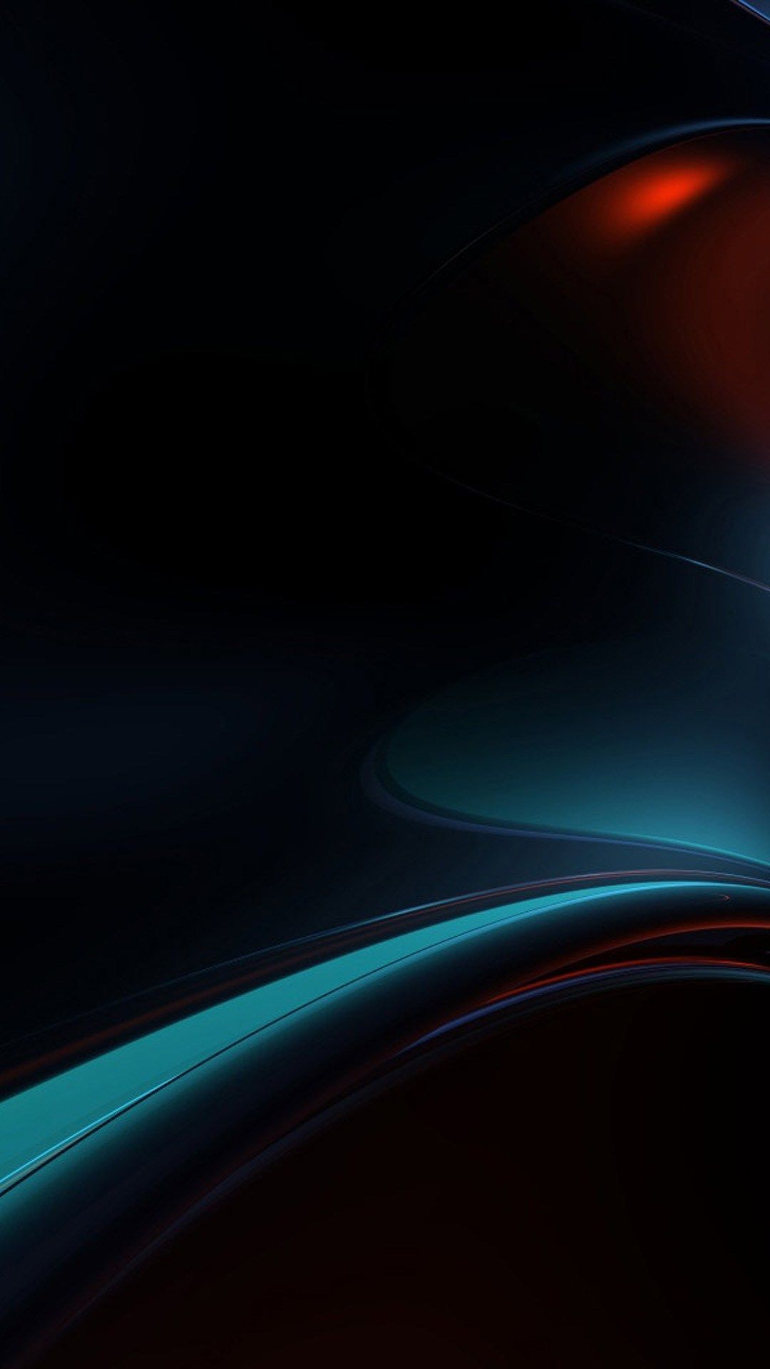 Curve astratte scuro blu rosso, 1080x1920 Verticale, Galaxy Ultra