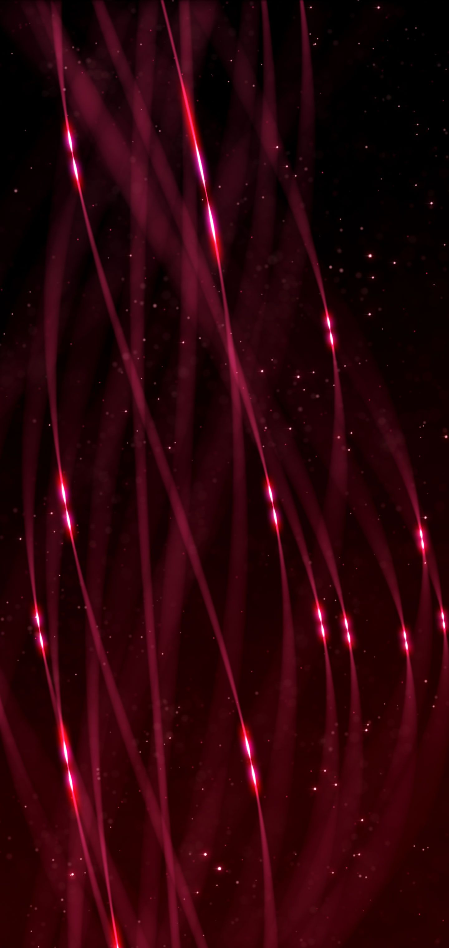 Linee luminose rosse astratte scure, 1440x3040 Verticale, Galaxy Note