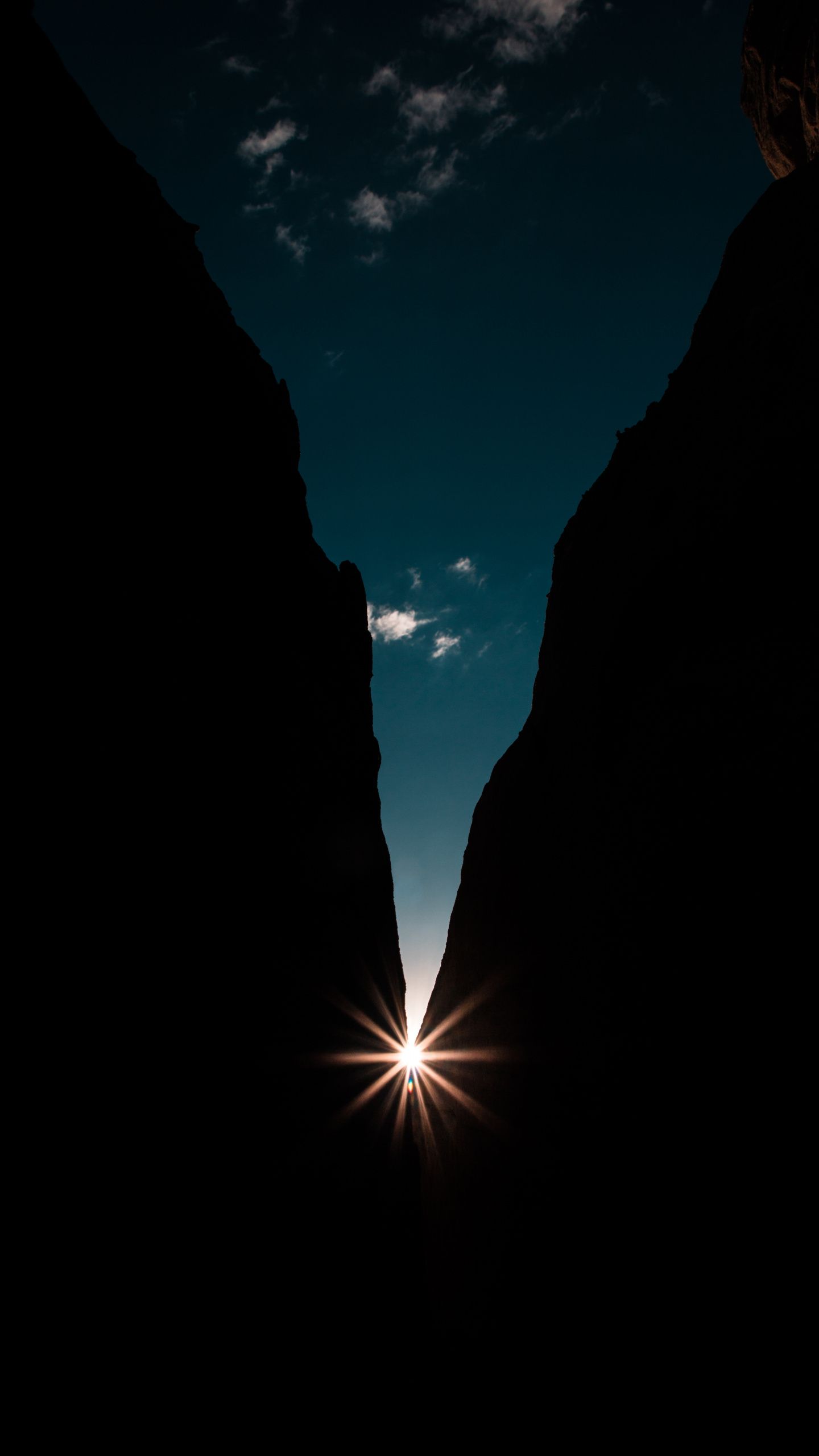 Canyon scuro con sole, 1440x2560 Full HD Verticale, Galaxy S
