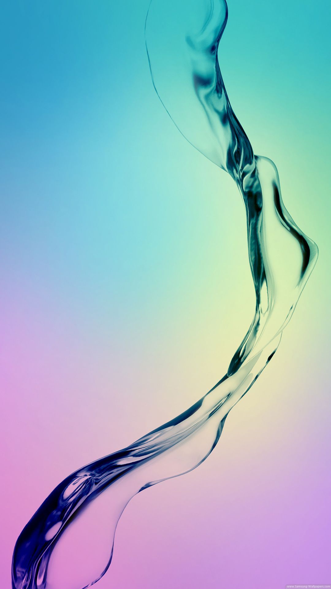 Sfere astratte blu arancione rosa, 1080x2400 Full HD Verticale, Galaxy S