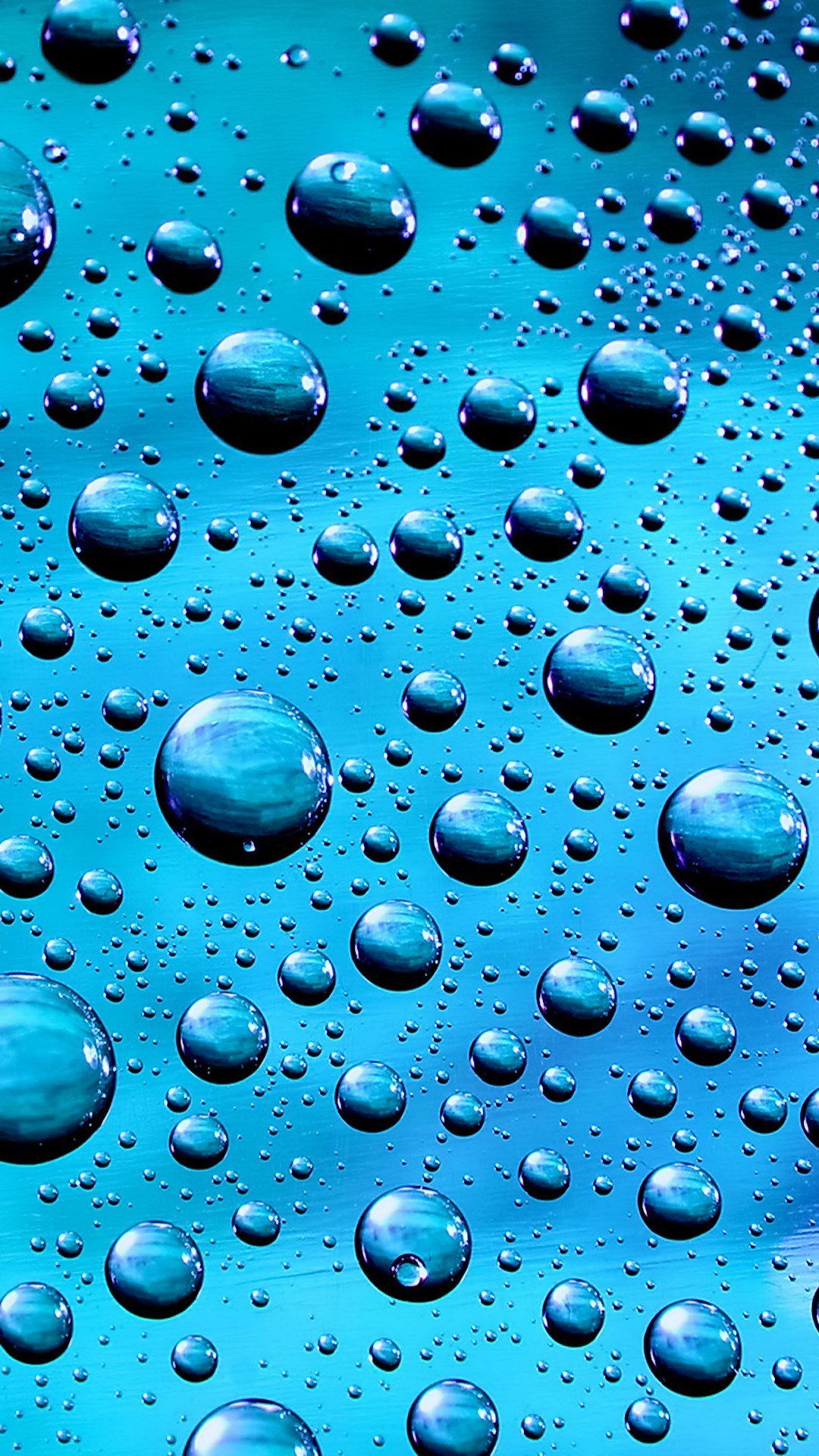 Gocce d'acqua blu, 1080x1920 Verticale, Galaxy Ultra