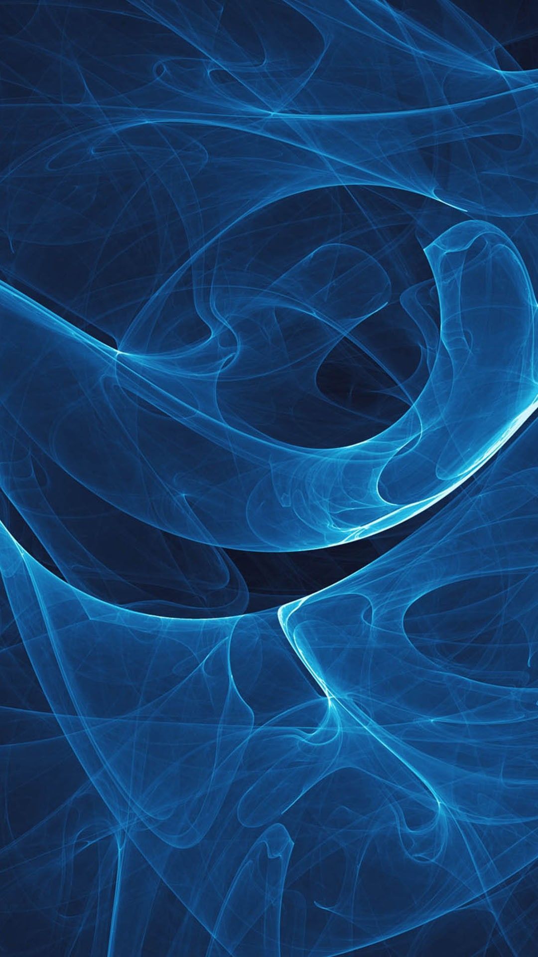Onde astratte blu fumo, 1080x1920 Full HD Verticale, Galaxy A