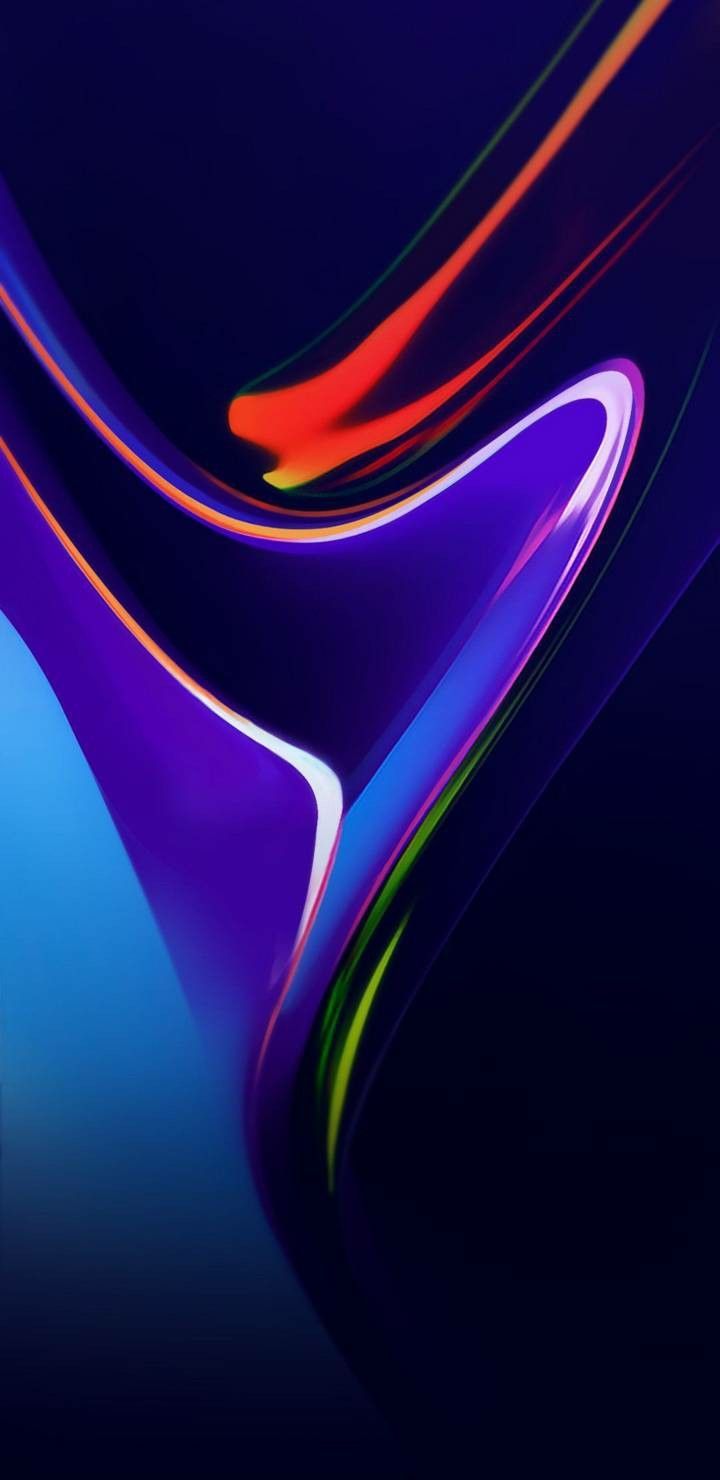 Onde astratte blu viola, 720x1480 Full HD Verticale, Galaxy Z