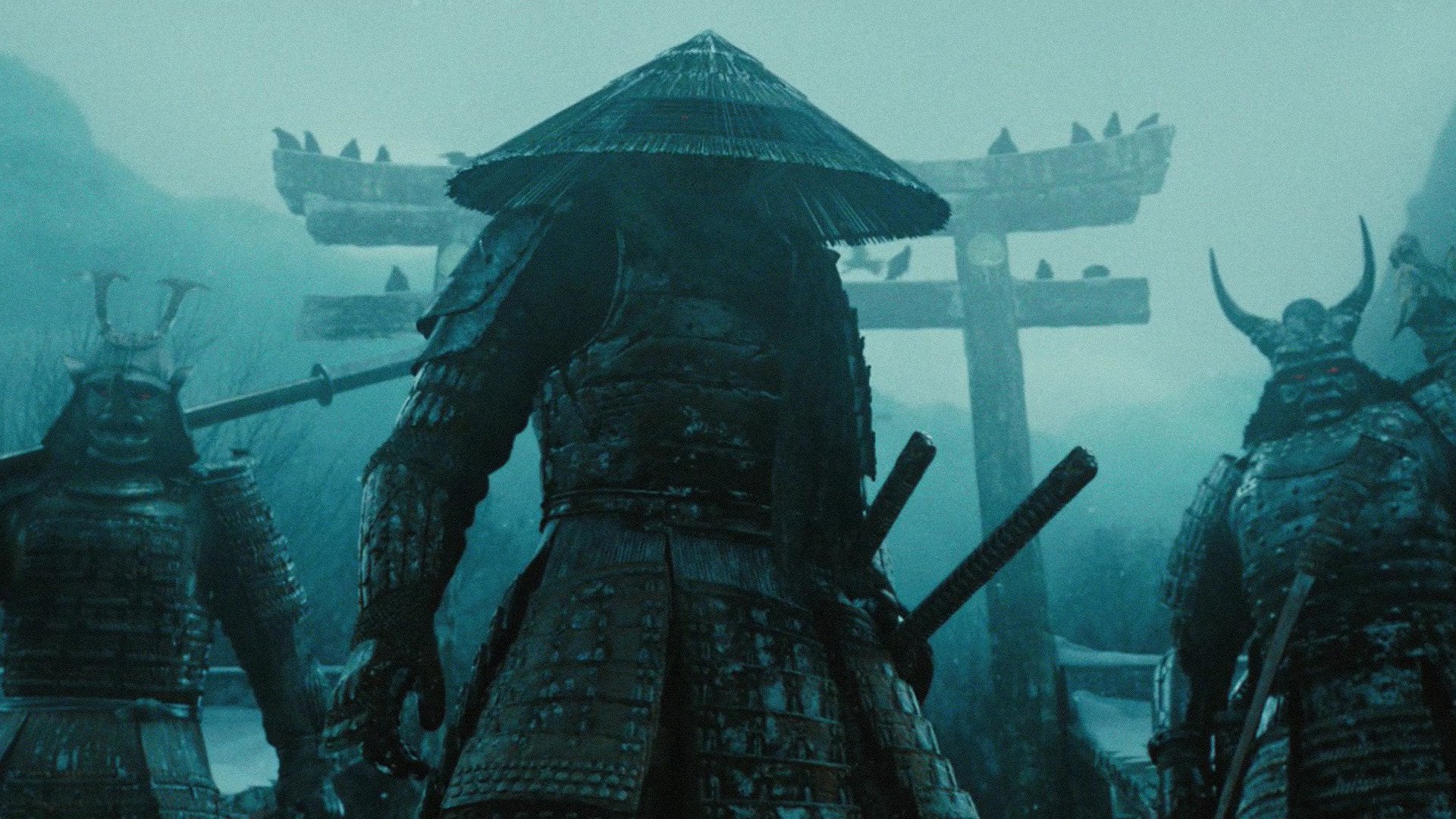 Samurai nella nebbia con torii, 1920x1080 1080p, Desktop