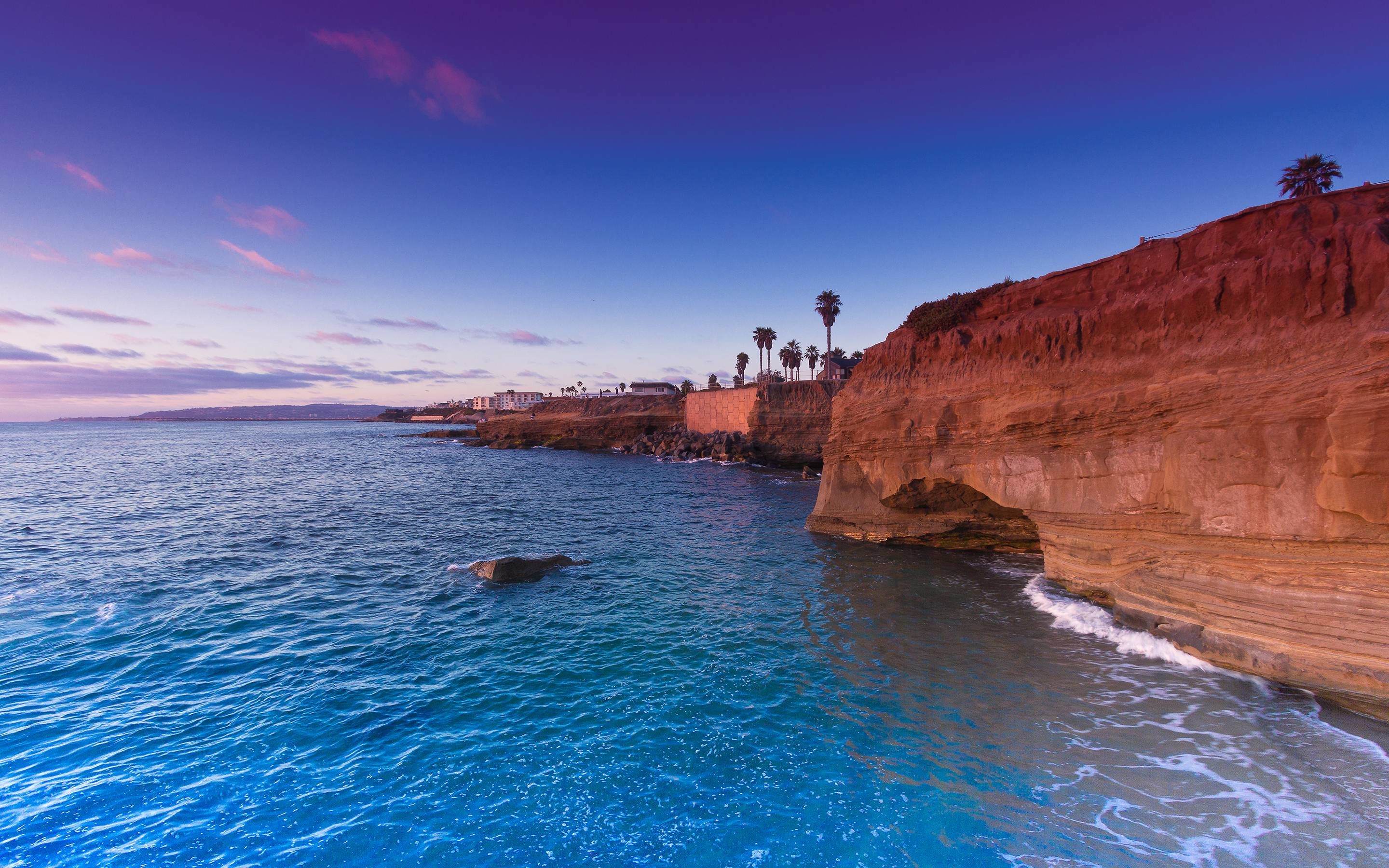 Scogliera costiera San Diego, 2880x1800 2K+, MacBook Pro