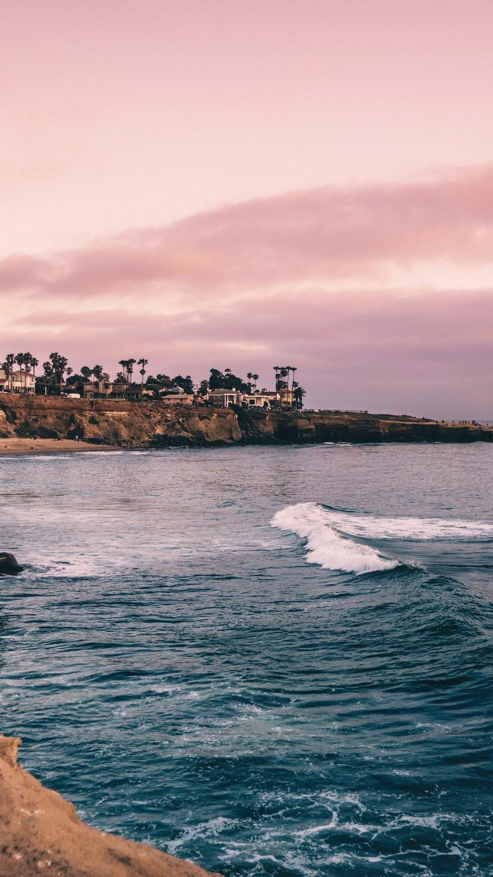 Tramonto Sunset Cliffs, San Diego, 720x1280 Verticale, Mobile