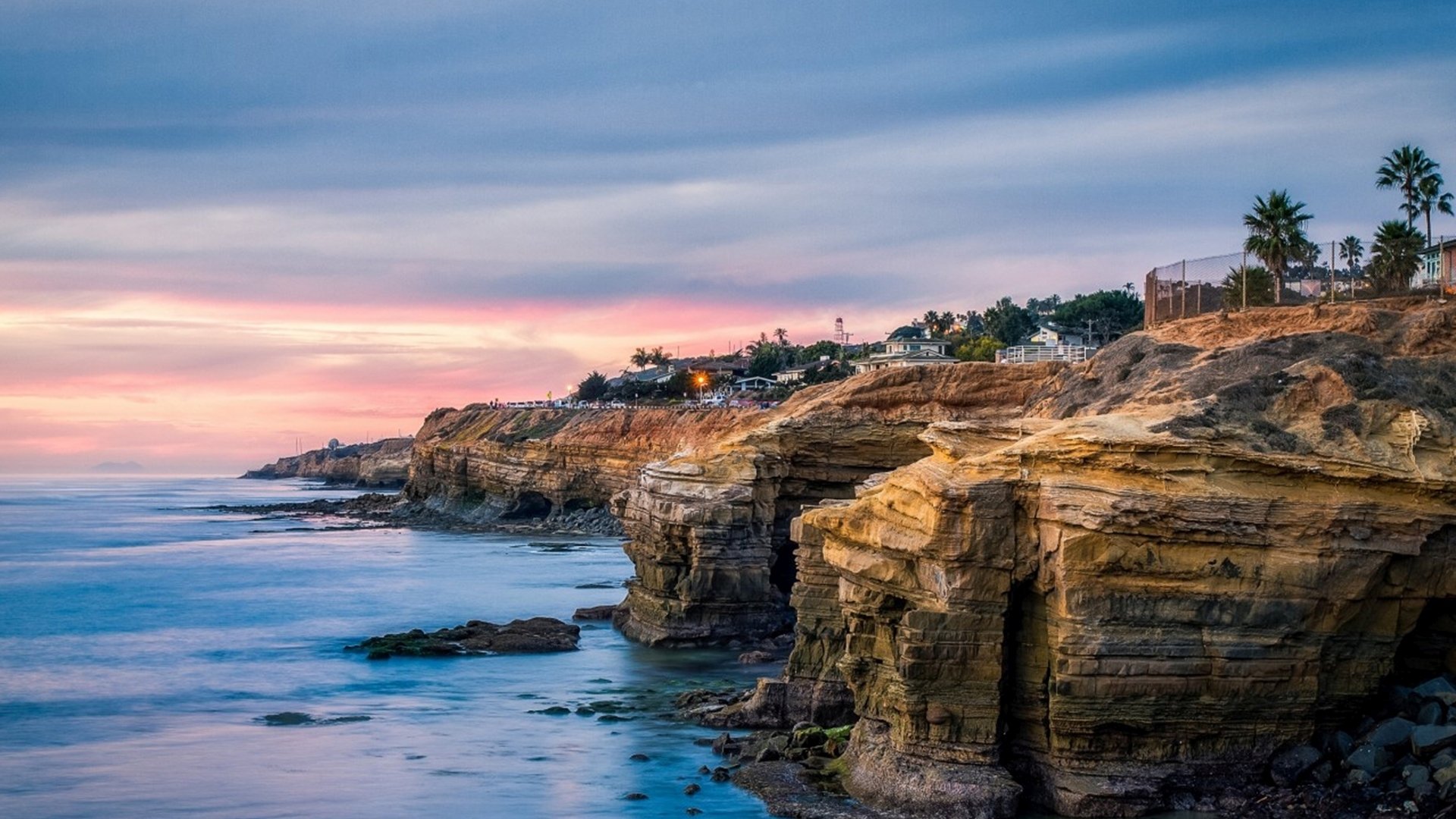 Scogliera costiera San Diego, 1920x1080 Full HD, Desktop