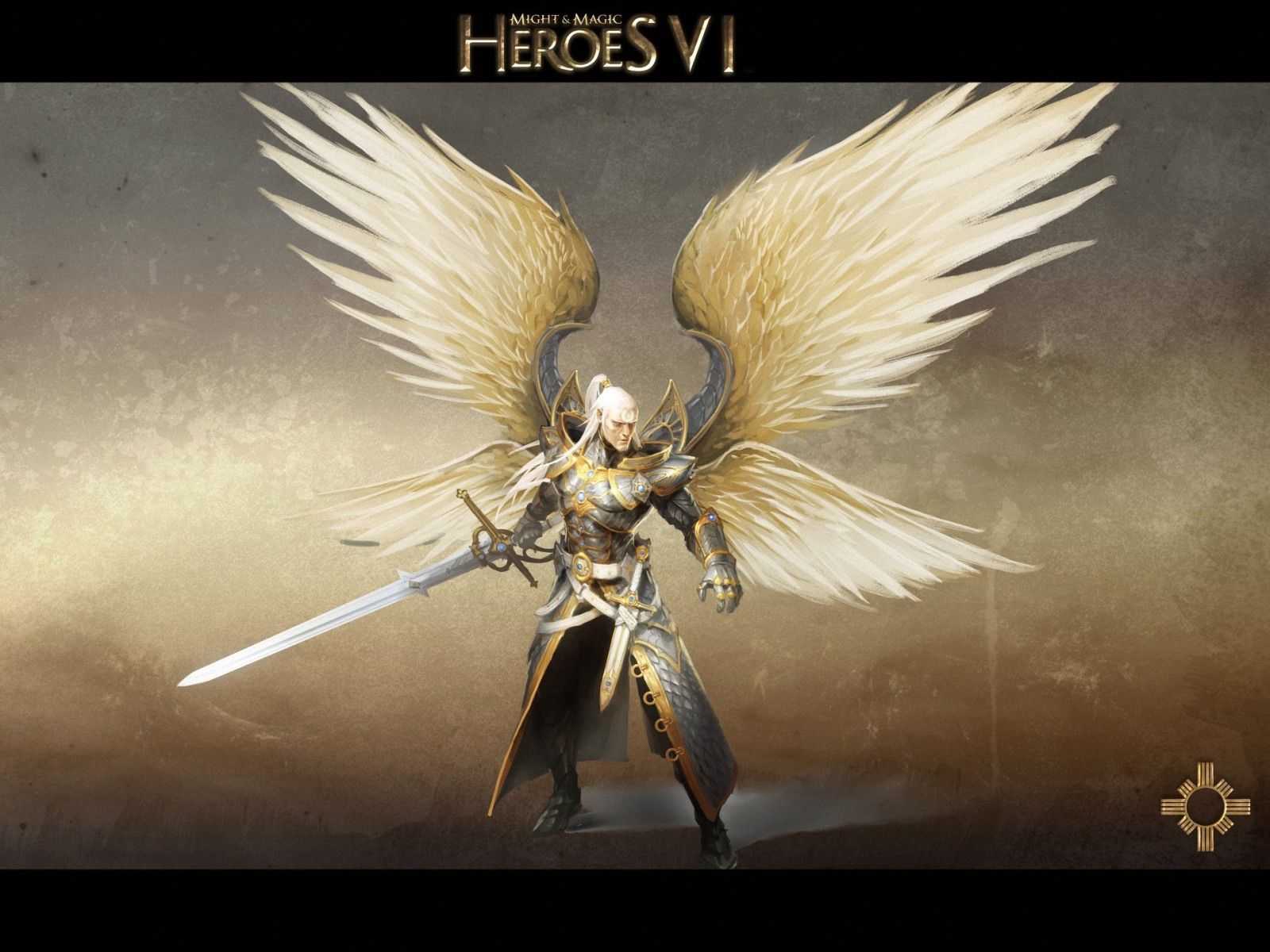 Arcangelo guerriero alato, Heroes VI, 1600x1200 HD Ready, PC