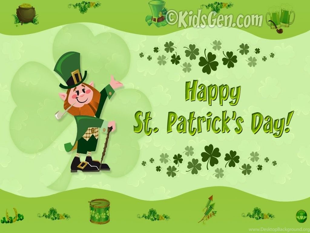 Leprechaun e trifogli verdi, 1024x768 HD, PC