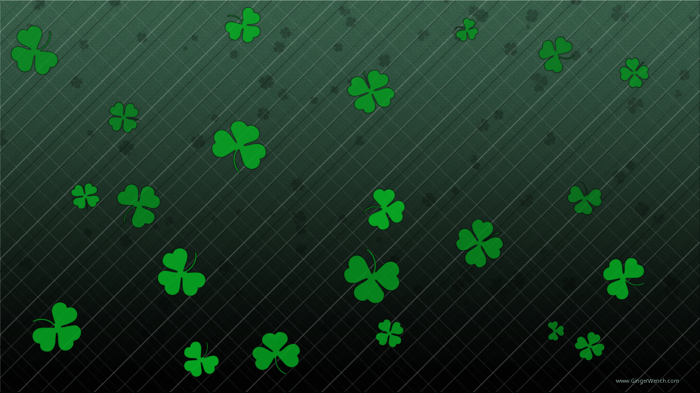 Trifogli verdi San Patrizio, 1366x768 HD, PC Desktop