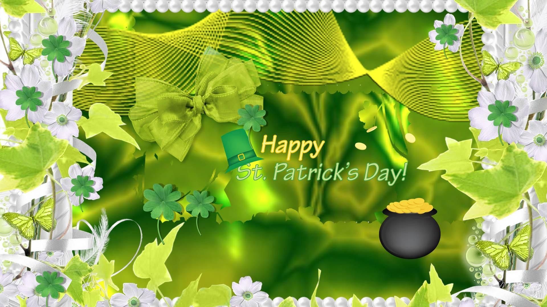 Trifogli e pentola d'oro verde, 1920x1080 Full HD 1080p, PC Desktop