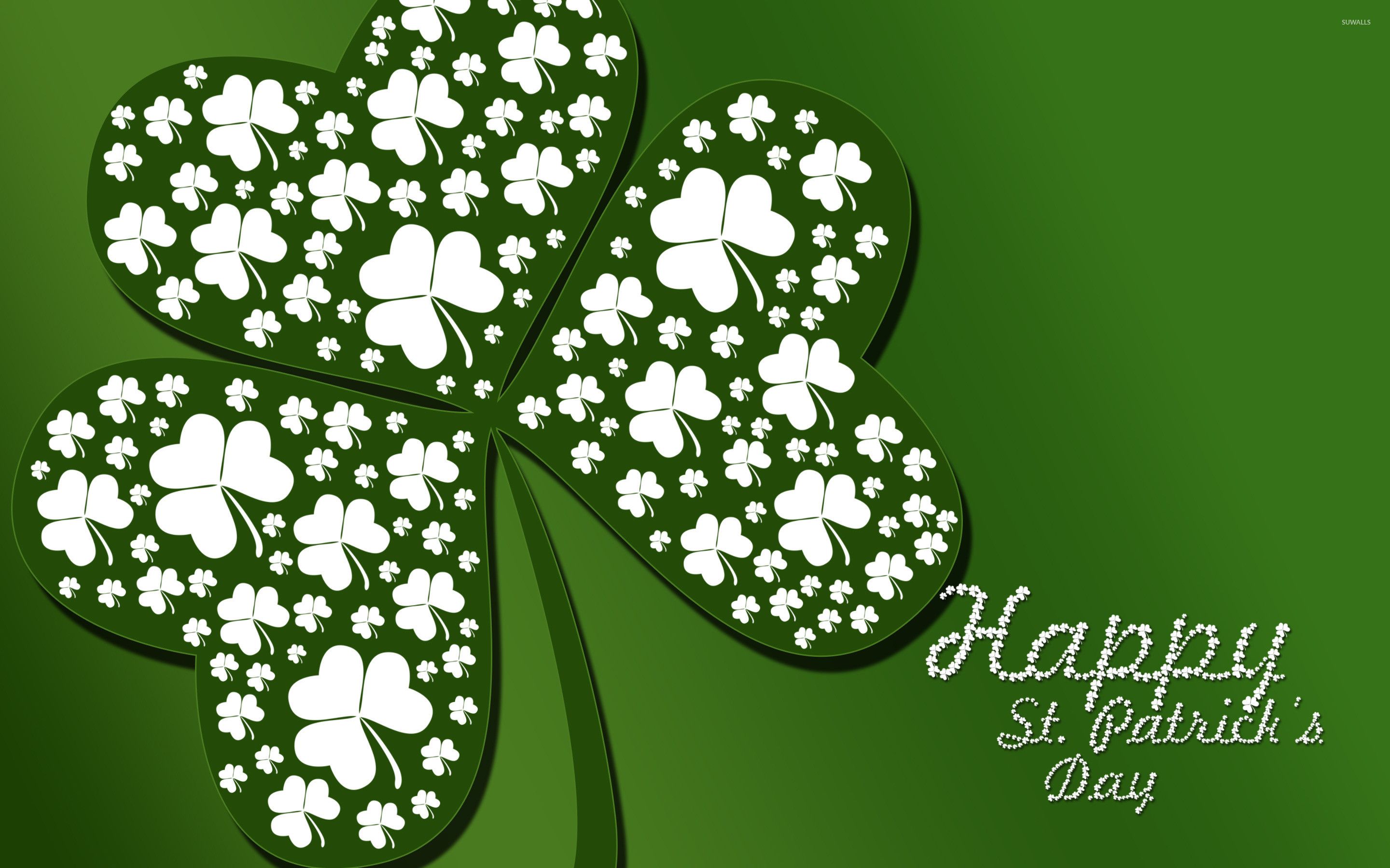 Trifoglio verde St Patrick's Day, 2880x1800 2K+, MacBook Pro
