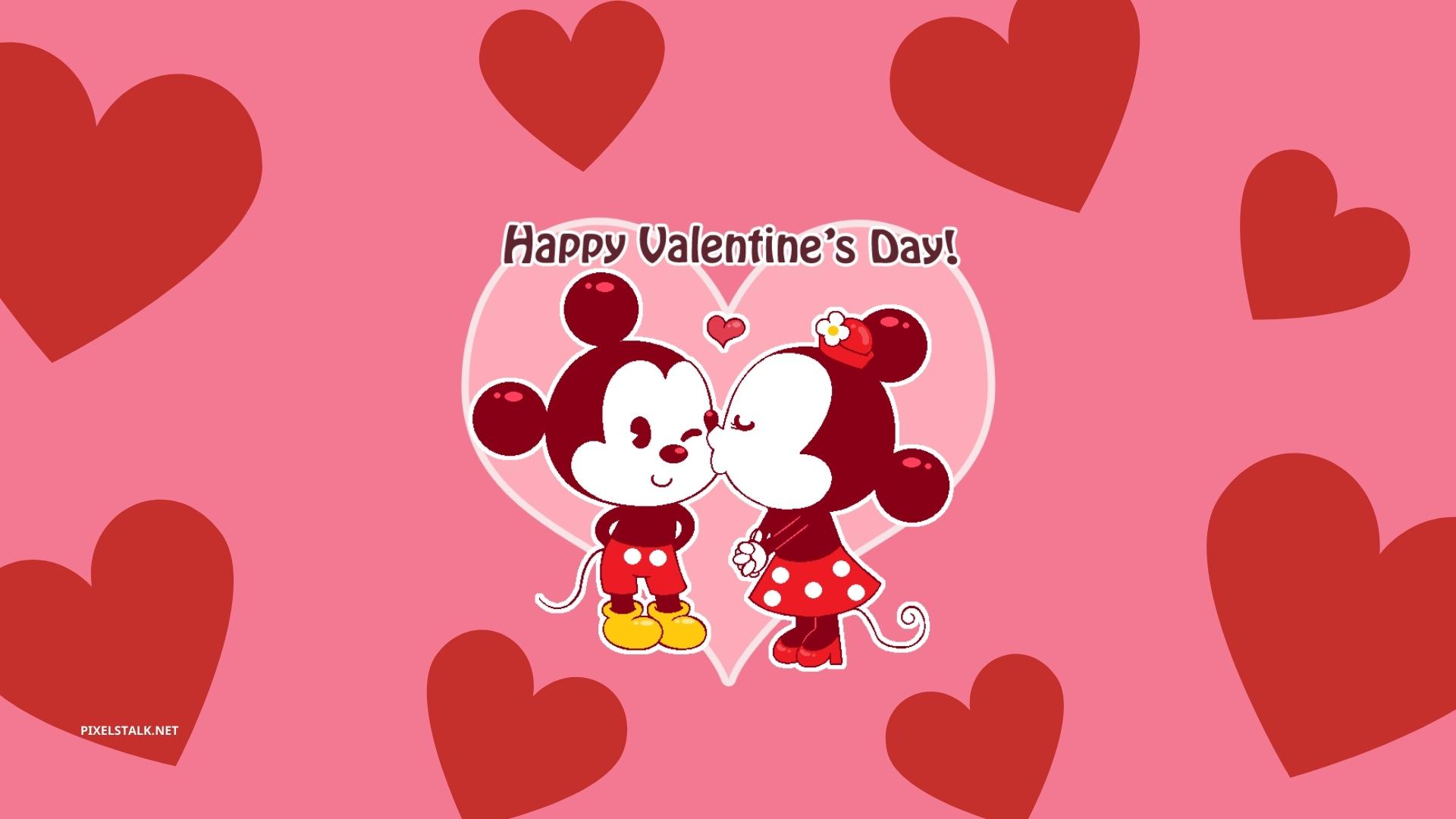 Topolino e Minnie San Valentino, Disney, 1920x1080 Full HD 1080p, Desktop